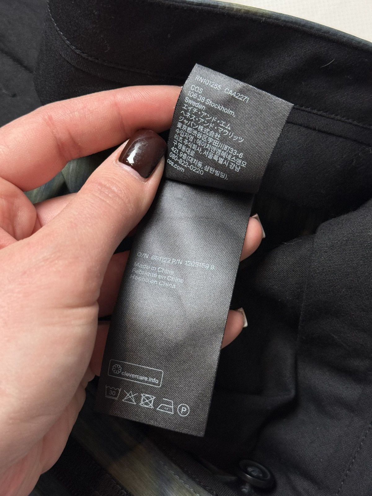 Cos Cos Men’s Streetwear Abstract Pattern Dress Pants Trousers Size US 34 / EU 50 - 13 Thumbnail