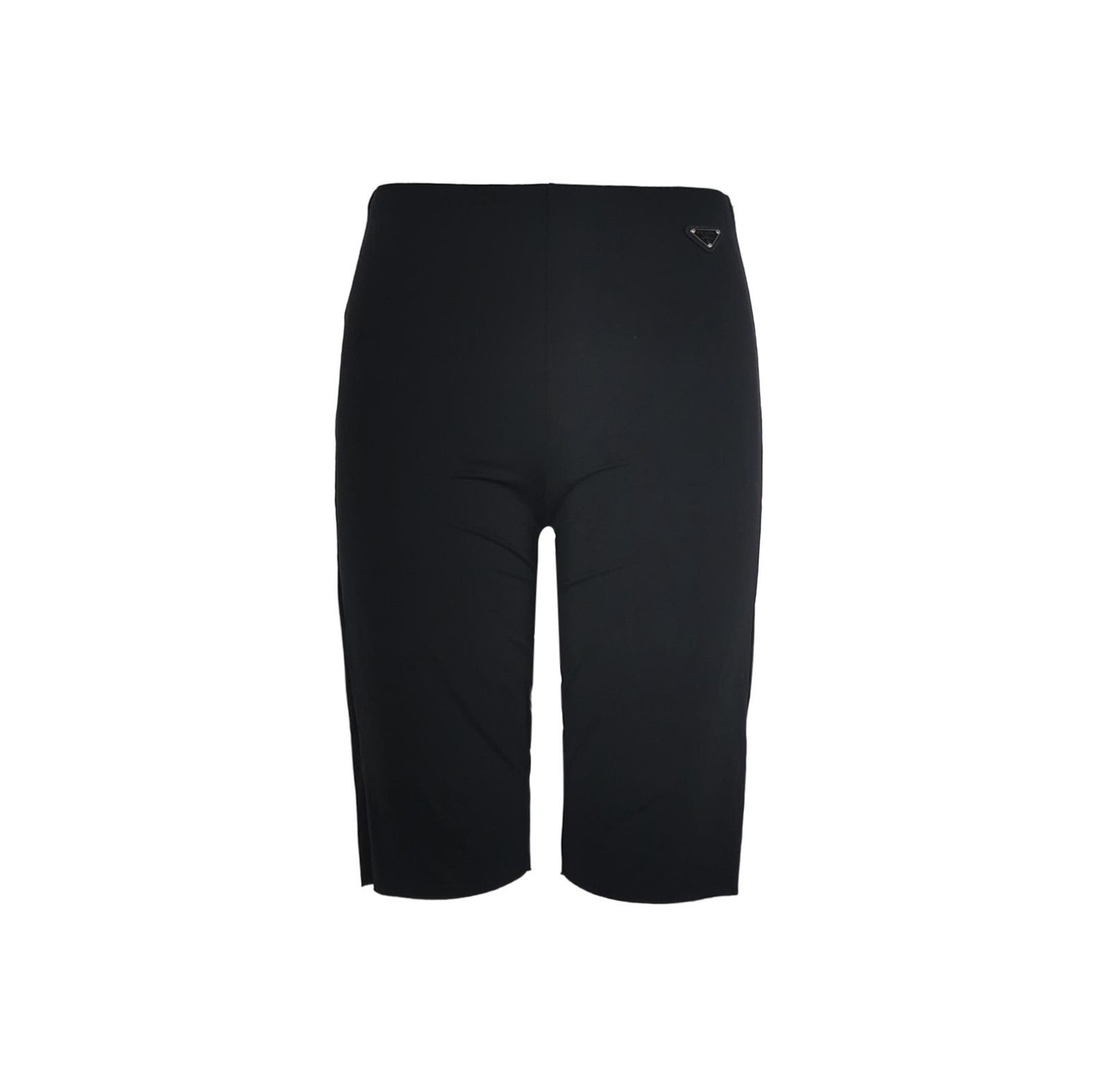 Prada Prada Solid Triangle Logo Shorts in Black 0089 Size 40" / US 18 - 1 Thumbnail
