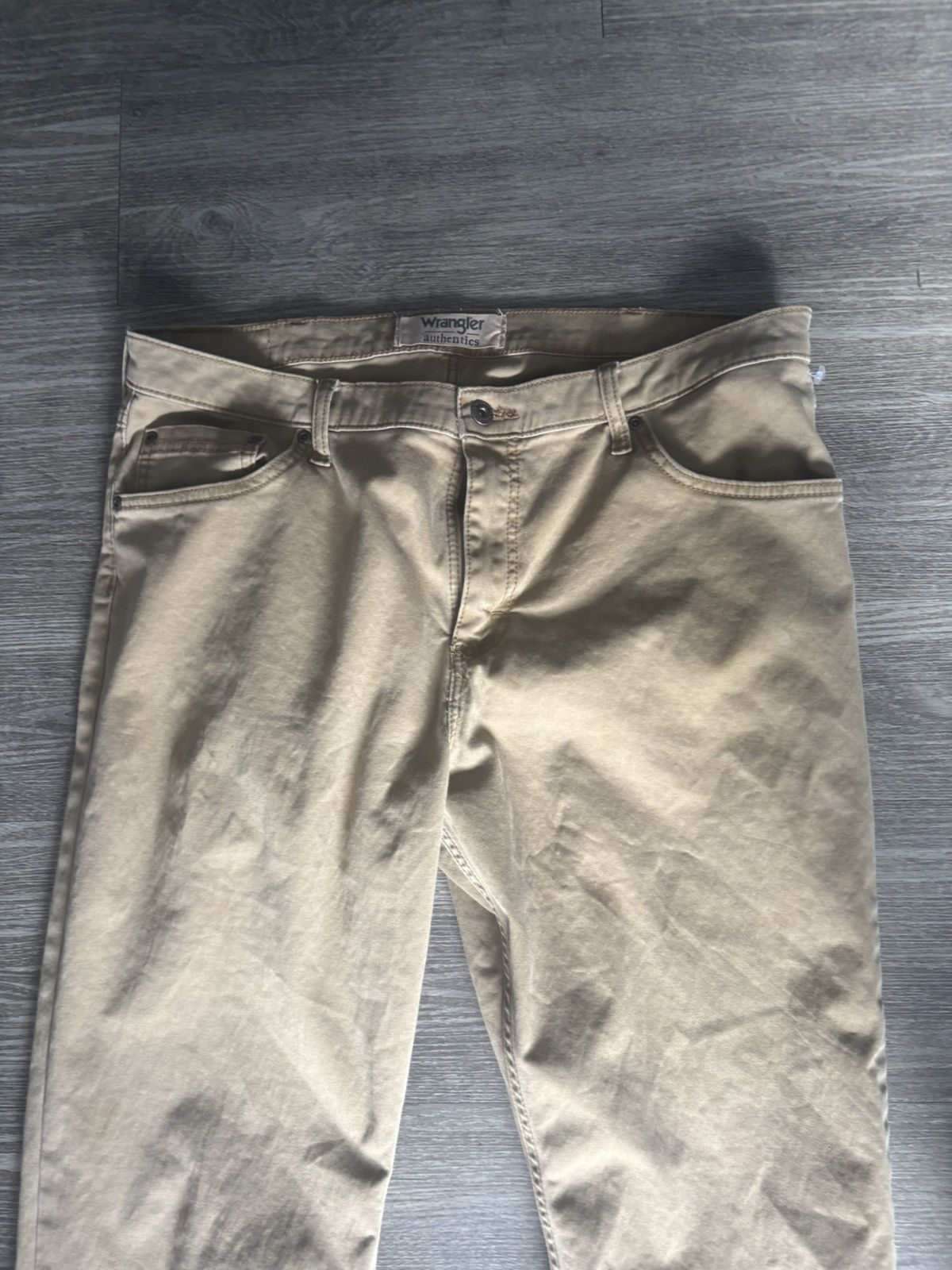 Wrangler Wrangler Authentics Beige Casual Straight Stretch Size 36x30 Size US 36 / EU 52 - 8 Thumbnail