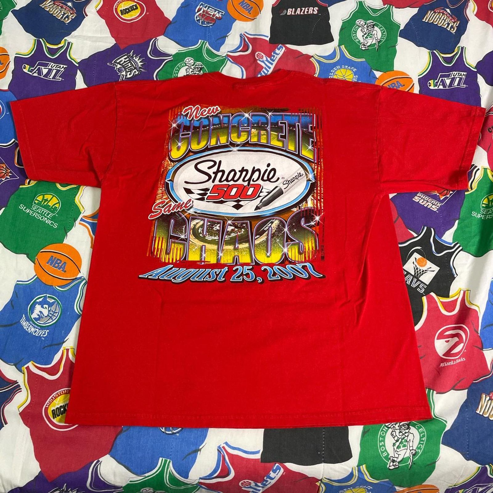 NASCAR Vintage 2007 Bristol NASCAR Sharpie 500 Racing Motor Tee Size US XL / EU 56 / 4 - 2 Thumbnail
