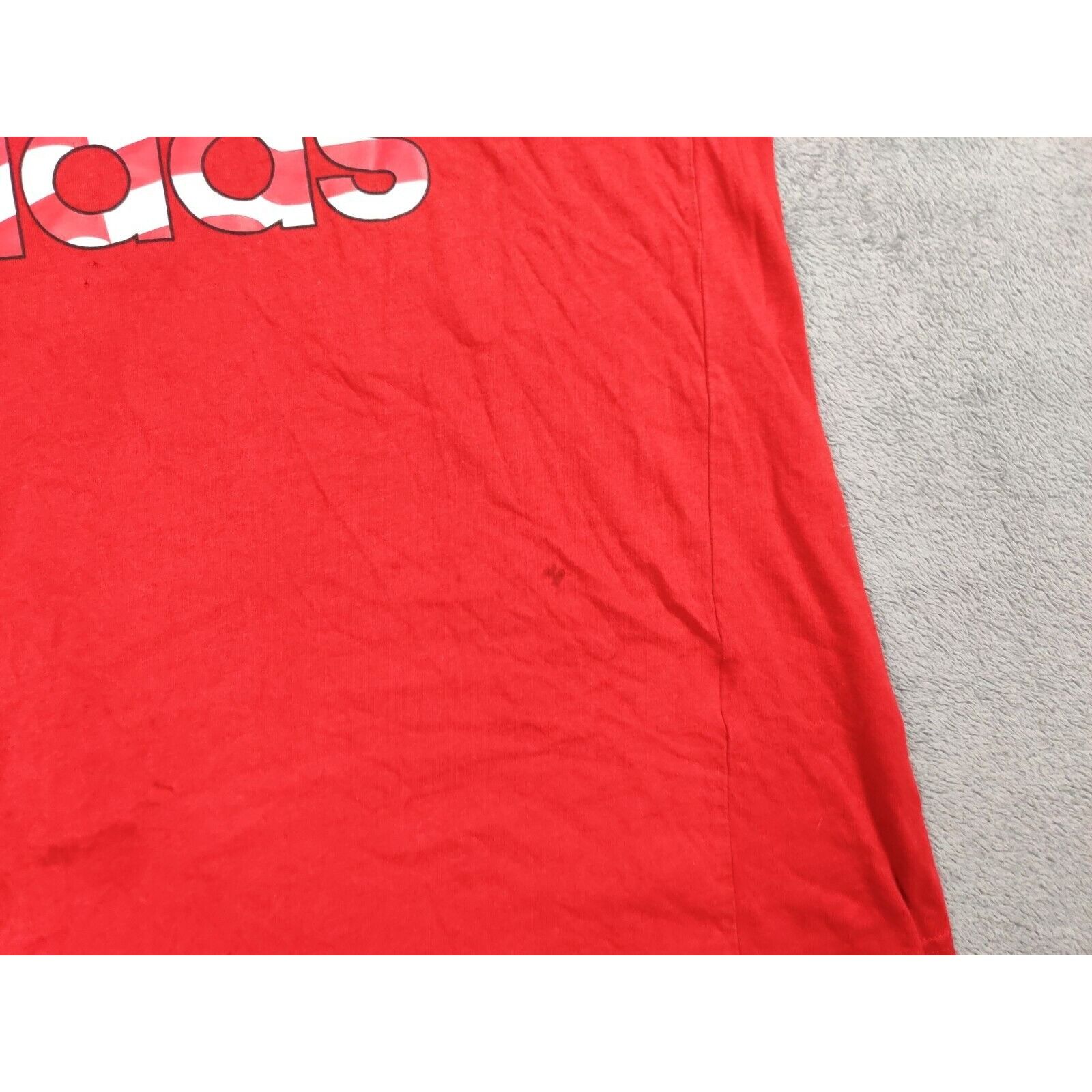 Adidas Adidas Shirt Adult Mens Medium Red USA Flag Spell Out Logo Size US M / EU 48-50 / 2 - 3 Thumbnail
