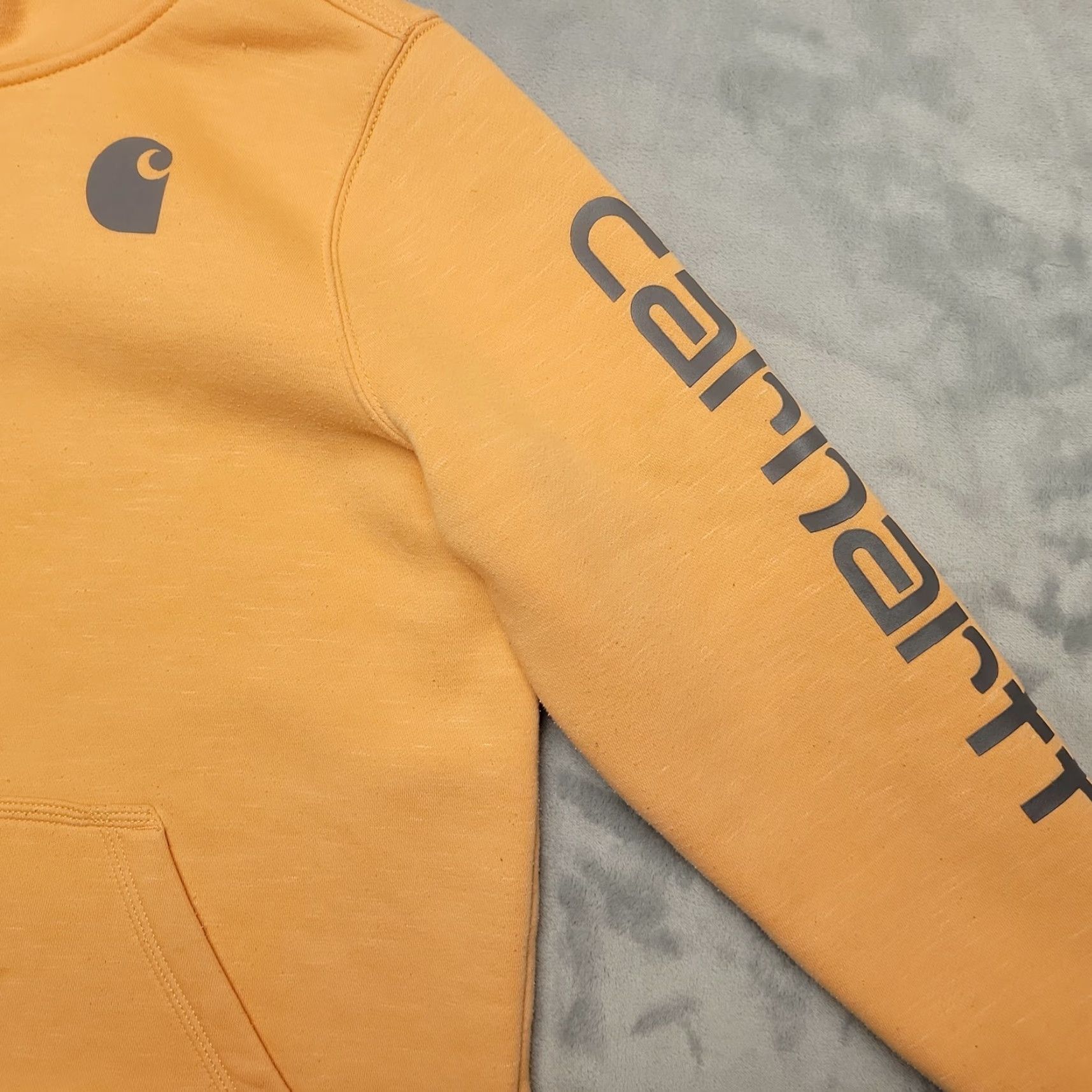 Carhartt Carhartt Hoodie Womens L Orange Relaxed Fit Hooded Sweatshirt Work 102791 Size L / US 10 / IT 46 - 4 Thumbnail