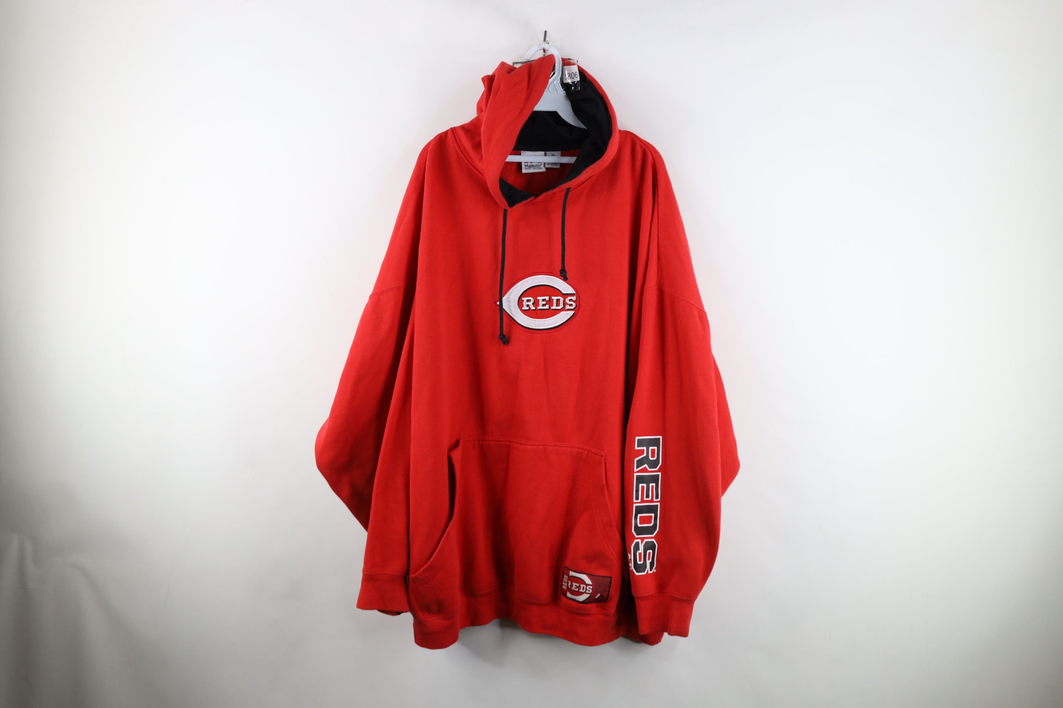 Majestic Vintage Majestic Cincinnati Reds Baseball Hoodie Sweatshirt Size US XXL / EU 58 / 5 - 1 Thumbnail