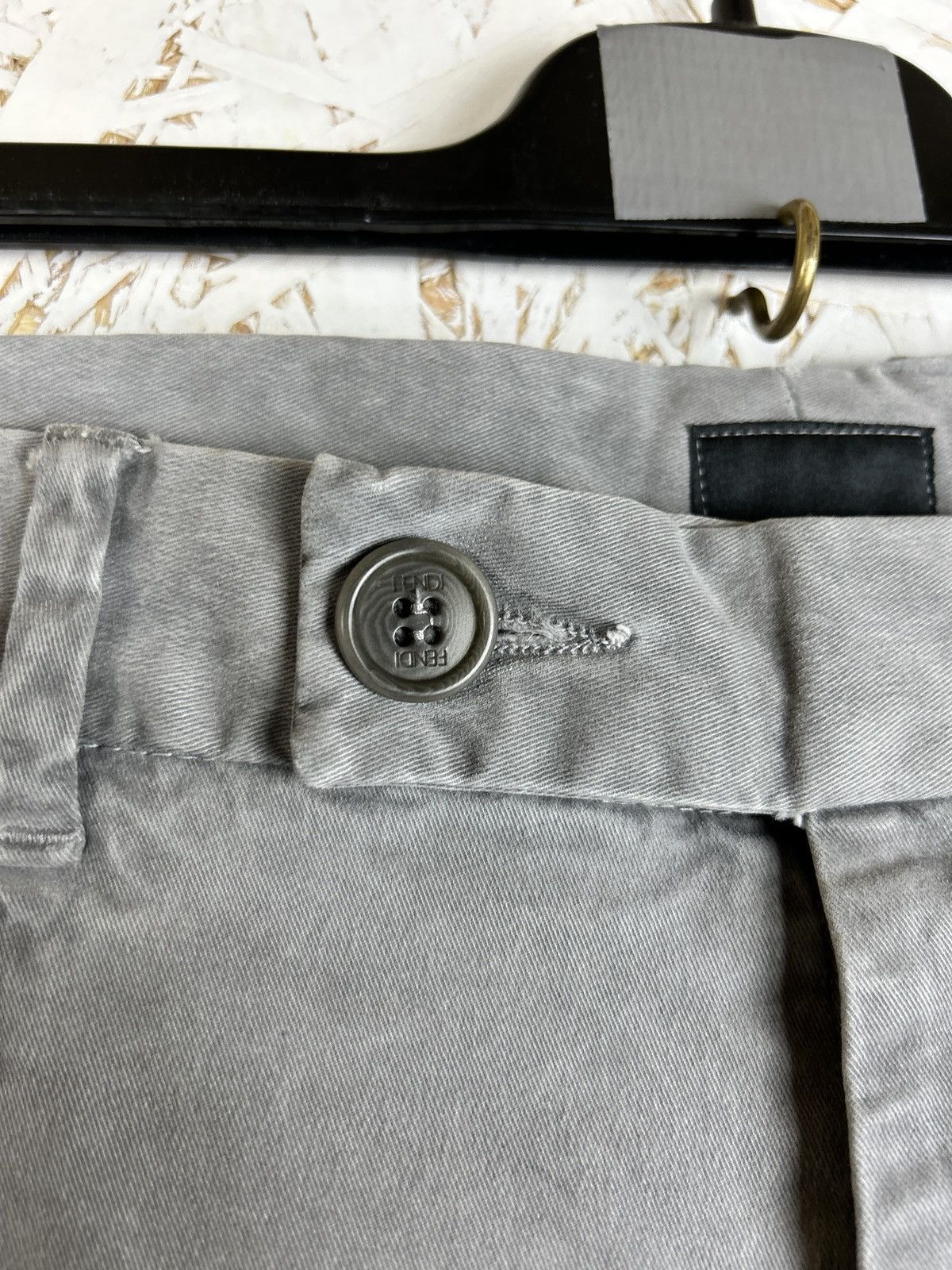Fendi Fendi Sartorial Trousers Straight Pants Chinos Grey 48 Size US 32 / EU 48 - 4 Thumbnail