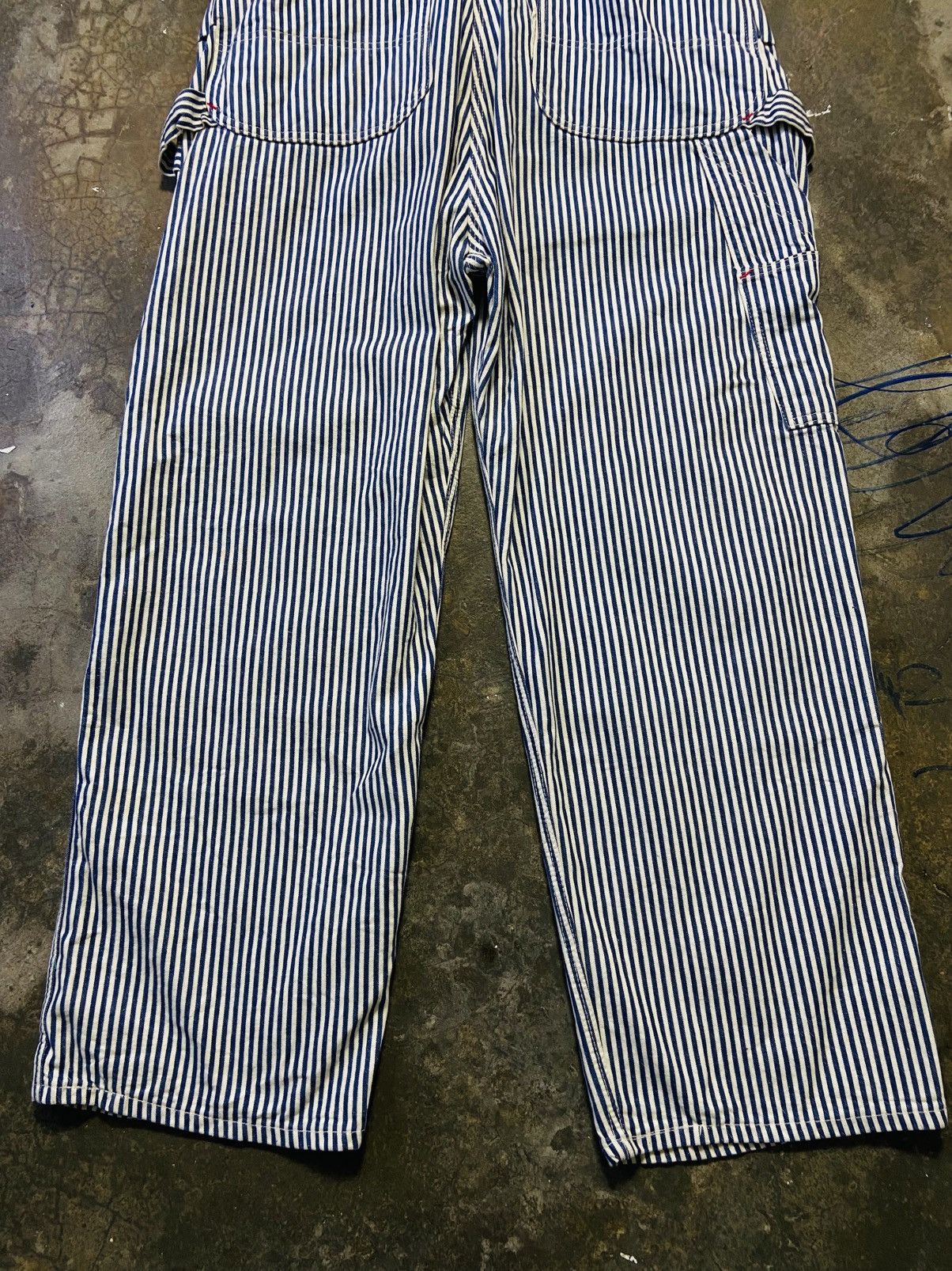 Original Montgomery Vintage Ward Montgomery Double Knee Hickory Jumpsuit Size US 38 / EU 54 - 16 Thumbnail