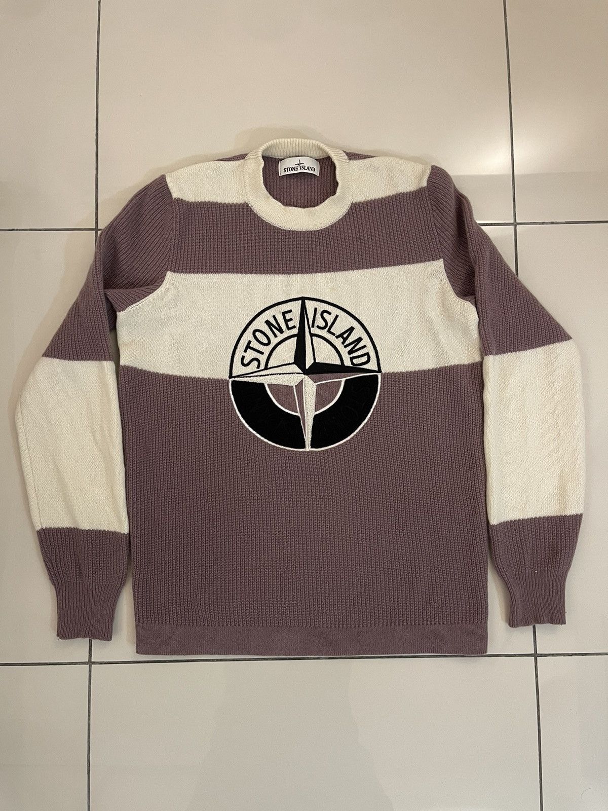 Stone Island Stone Island Big Compass Wool Crewneck Size US L / EU 52-54 / 3 - 1 Thumbnail