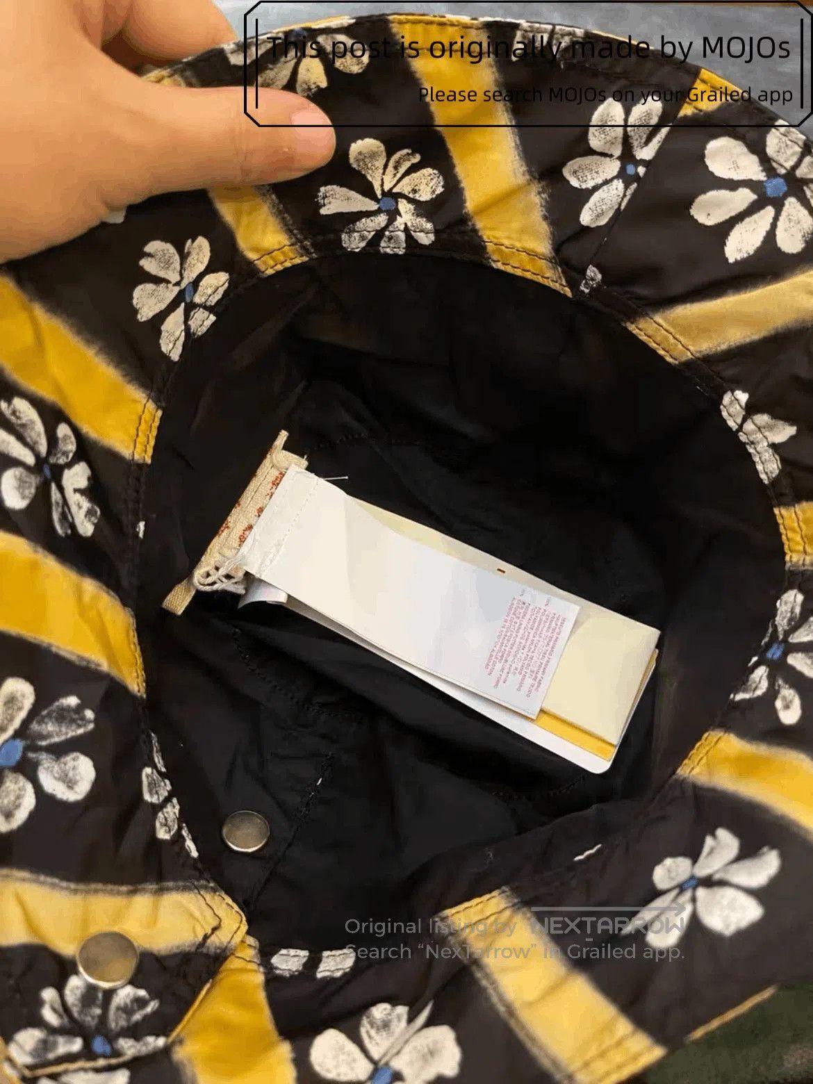 Marni Sz M Marni Multi Stripe Flower Bucket Hat. Size ONE SIZE - 4 Thumbnail
