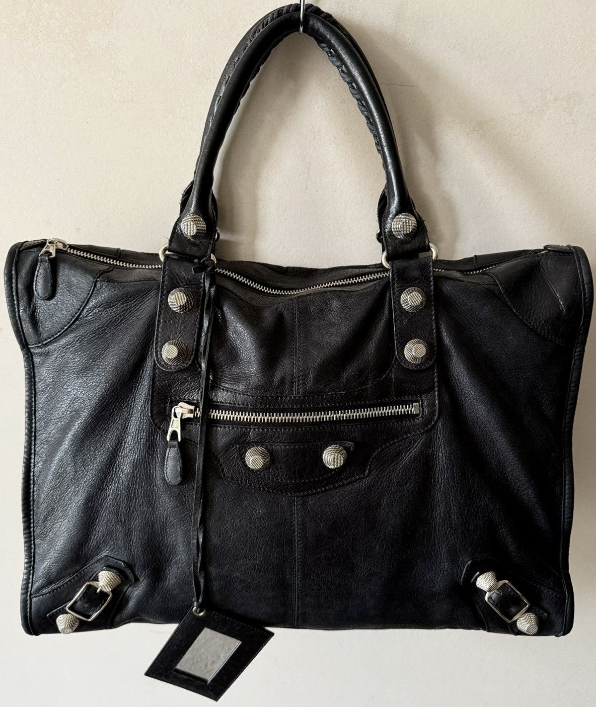 Balenciaga RARE Balenciaga - 2000’s - XL Le City - Lambskin Work Bag Size ONE SIZE - 1 Thumbnail