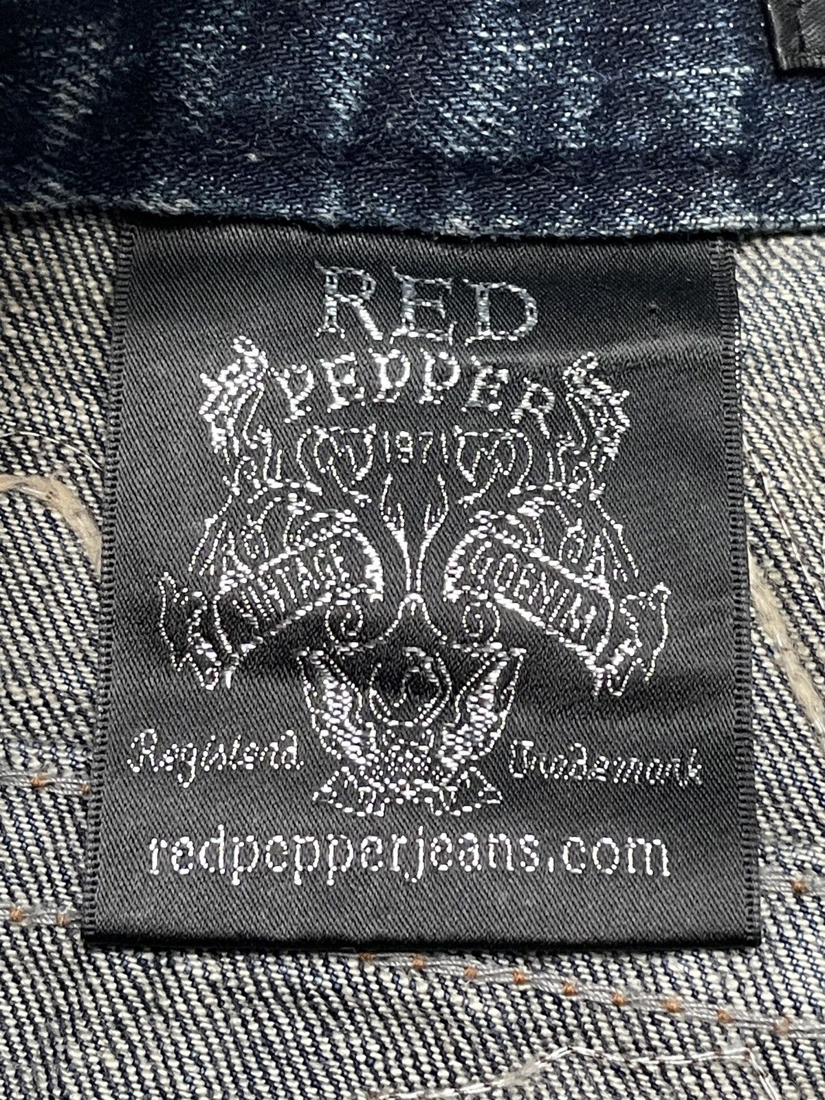 If Six Was Nine × Japanese Brand × Vintage Rare Design Vintageq Japanese Brand Red Pepper Jeans 1990s Size US 34 / EU 50 - 8 Thumbnail