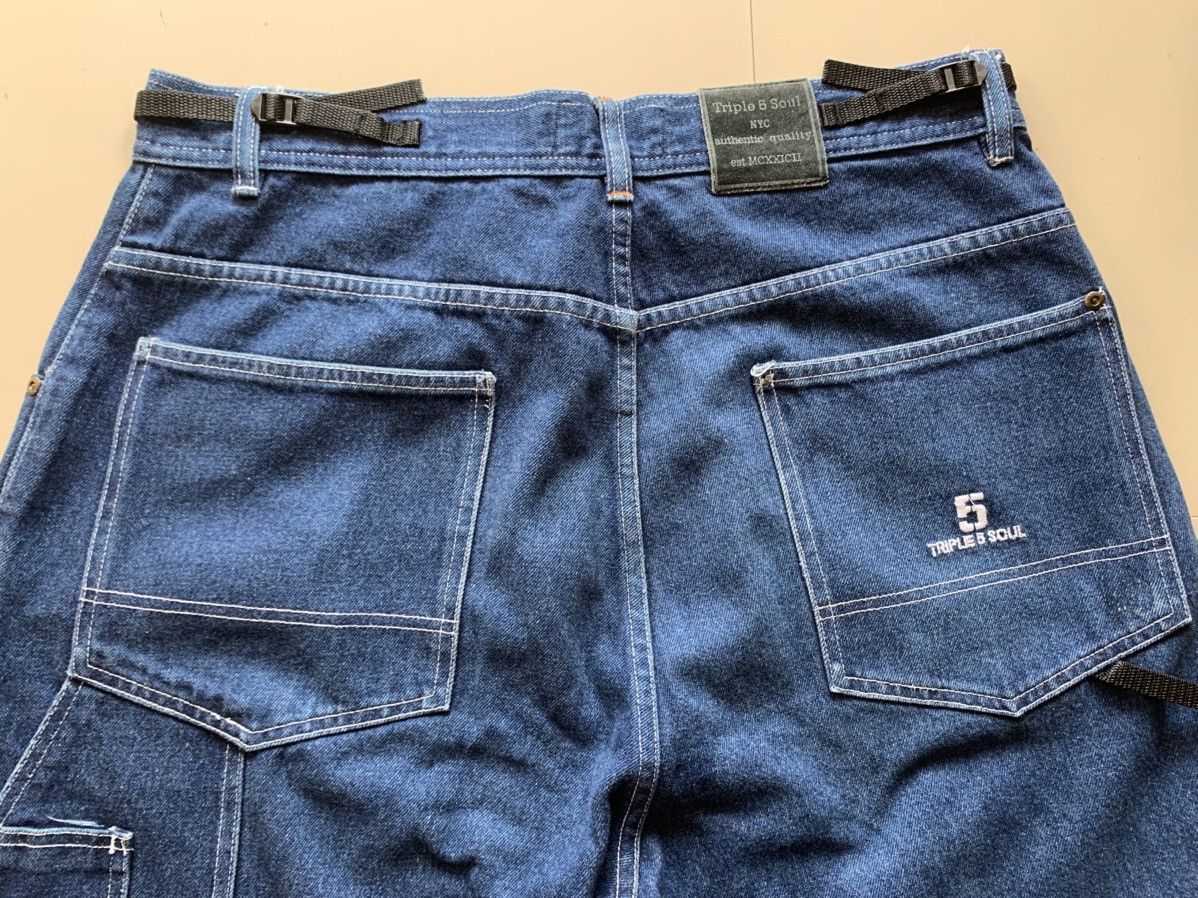 Triple 5 Soul Vintage Triple 5 Soul NYC Baggy x Carpenter Jeans wide Leg Size US 34 / EU 50 - 8 Thumbnail