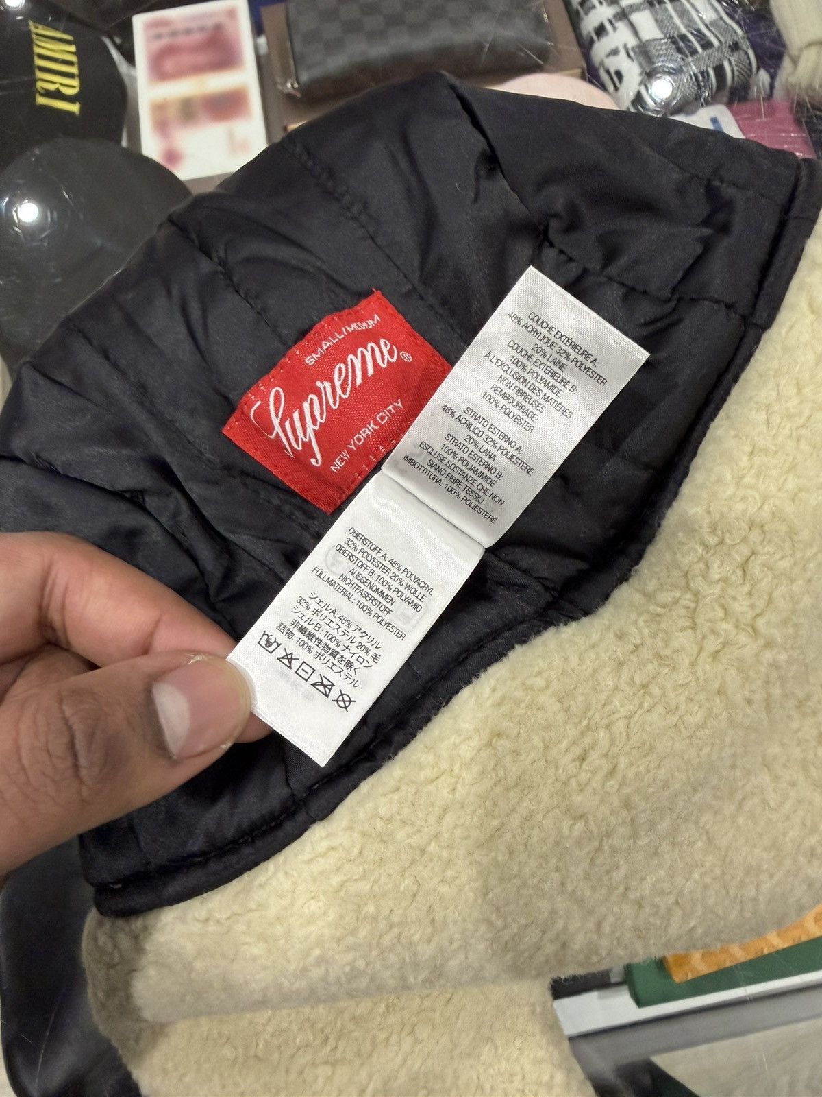 Supreme Supreme Shearling Trooper Natural Size: S/M Size ONE SIZE - 6 Thumbnail