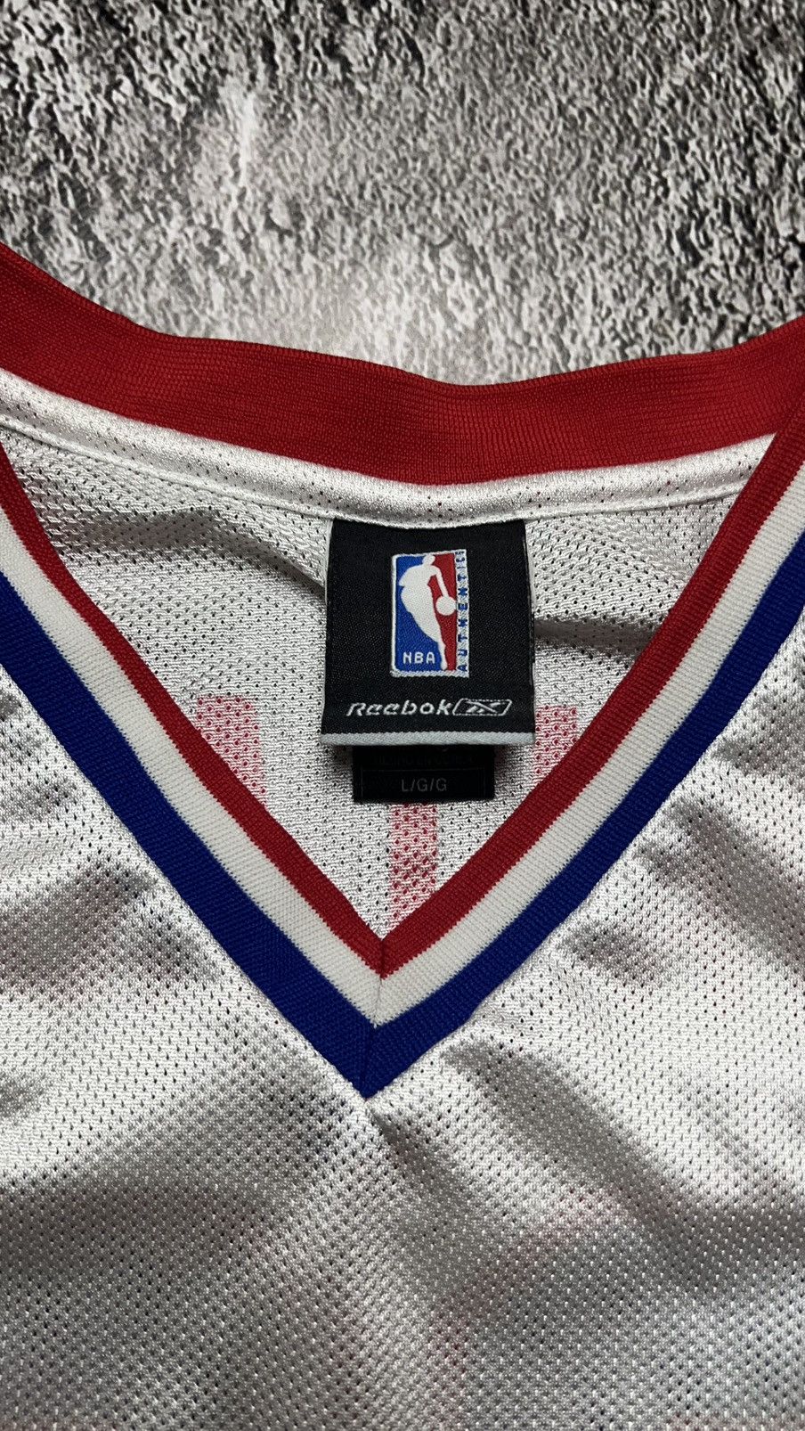 Reebok Early 00’s Detroit pistons NBA Rasheed Wallace Reebok jersey Size US L / EU 52-54 / 3 - 4 Thumbnail
