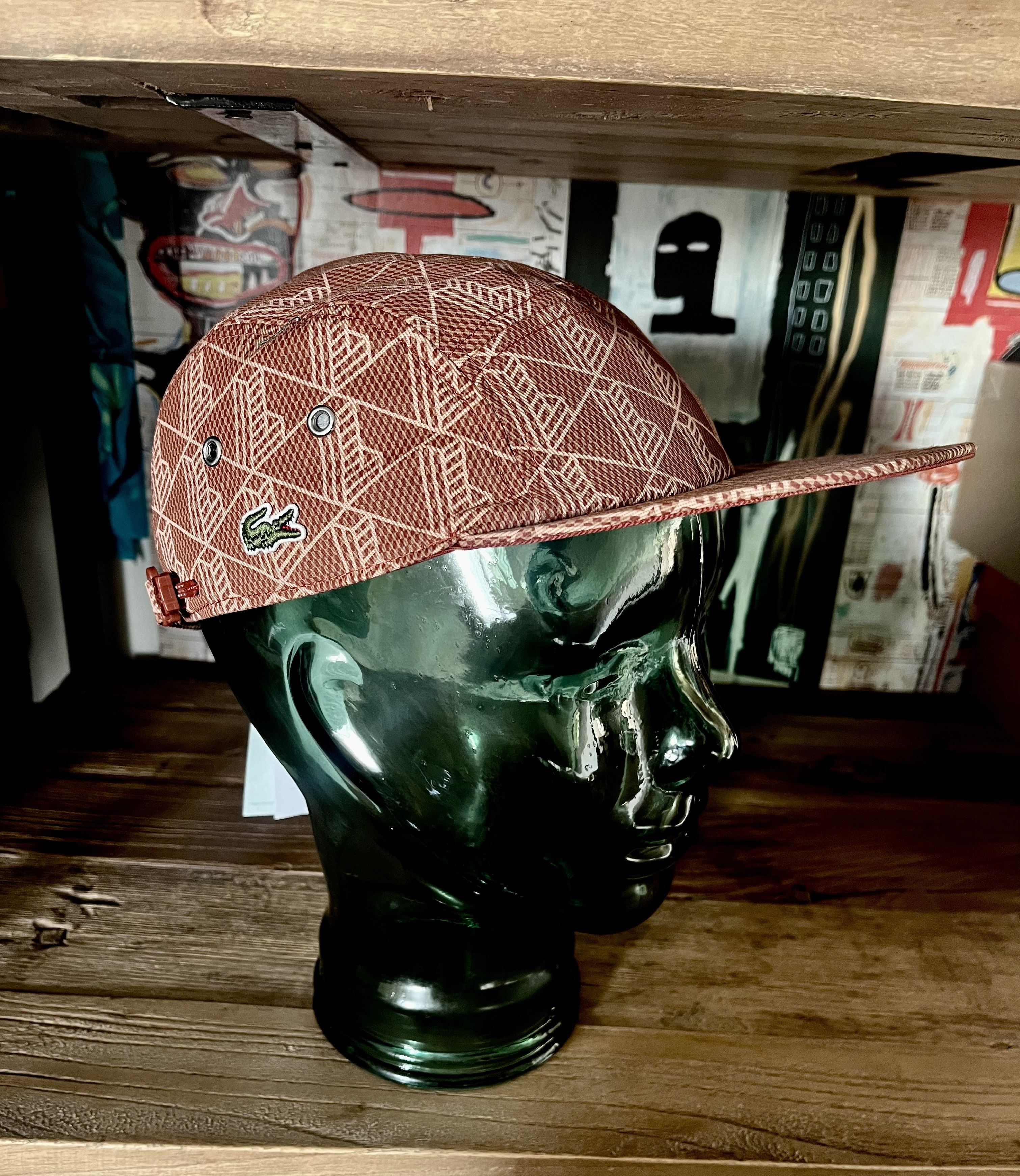 Lacoste Lacoste geometric panel cap girolle marron Large new Size ONE SIZE - 1 Thumbnail