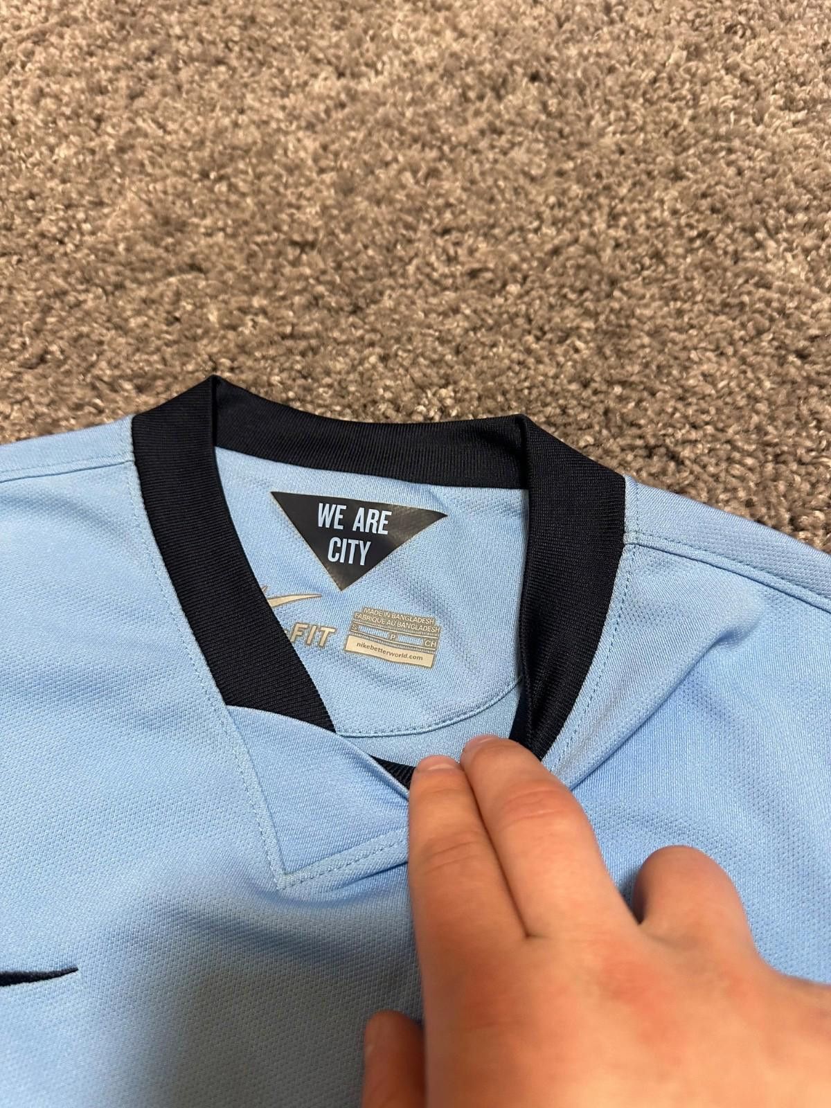 Nike MANCHESTER CITY AUTHENTIC 2014/15 HOME JERSEY NIKE SOCCER Size US S / EU 44-46 / 1 - 3 Thumbnail