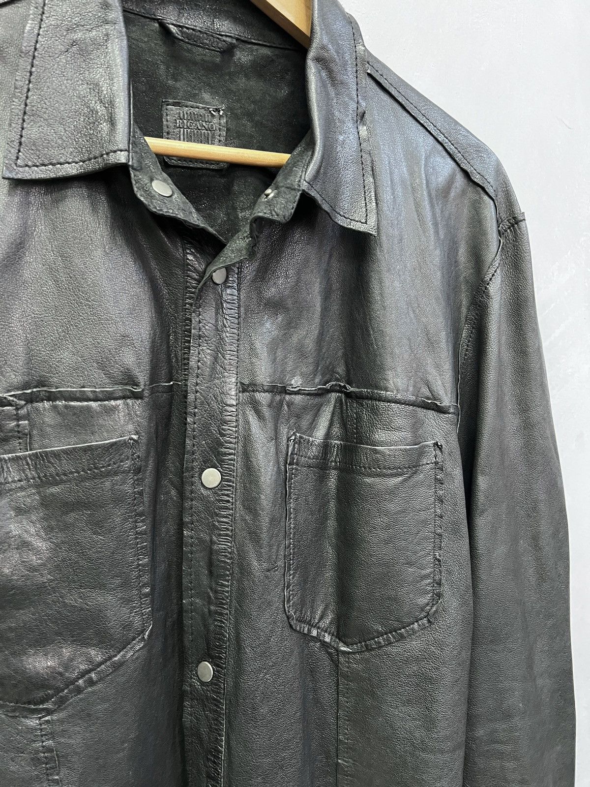 Other Reversible leather jacket y2k button up rick owens style Size US M / EU 48-50 / 2 - 3 Thumbnail