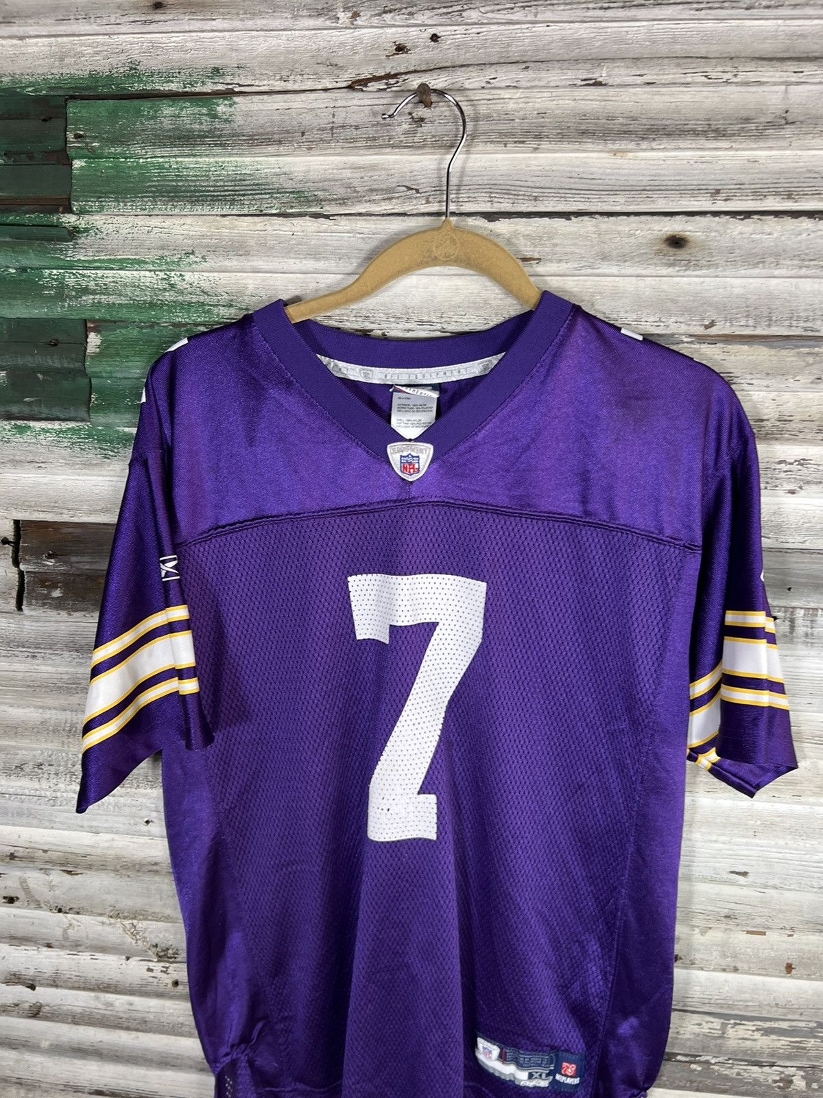NFL Youth Tarvaris Jackson Minnesota Vikings Jersey Size XL / US 12-14 / IT 48-50 - 4 Thumbnail