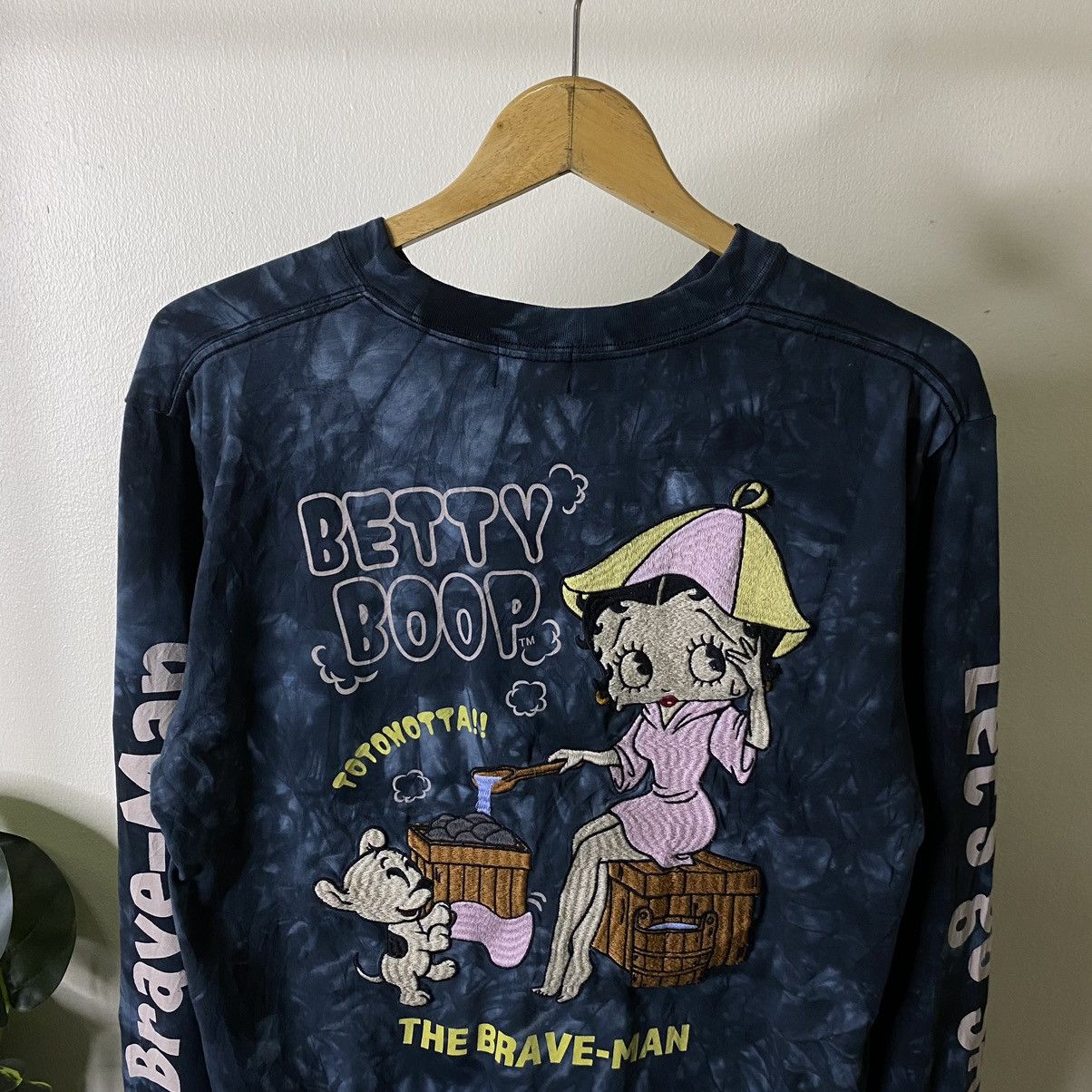 Cartoon Network Y2K The Brave Man x Betty Boop Tie Dye Collaboration LS Tee Size US M / EU 48-50 / 2 - 2 Thumbnail
