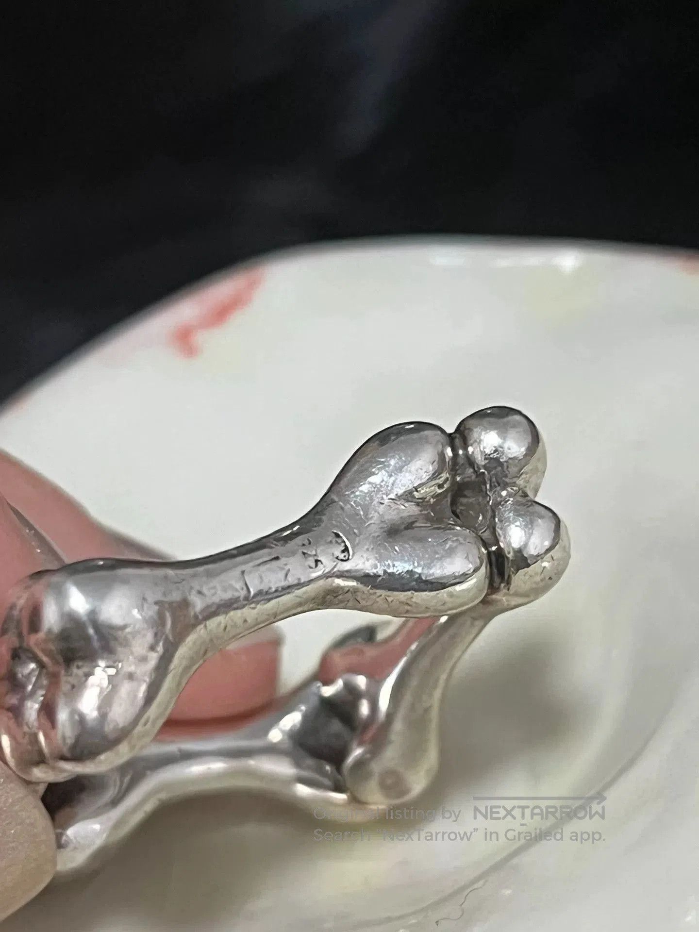 Vivienne Westwood Vivienne Westwood 925 Silver Bone Ring L. Size ONE SIZE - 3 Thumbnail
