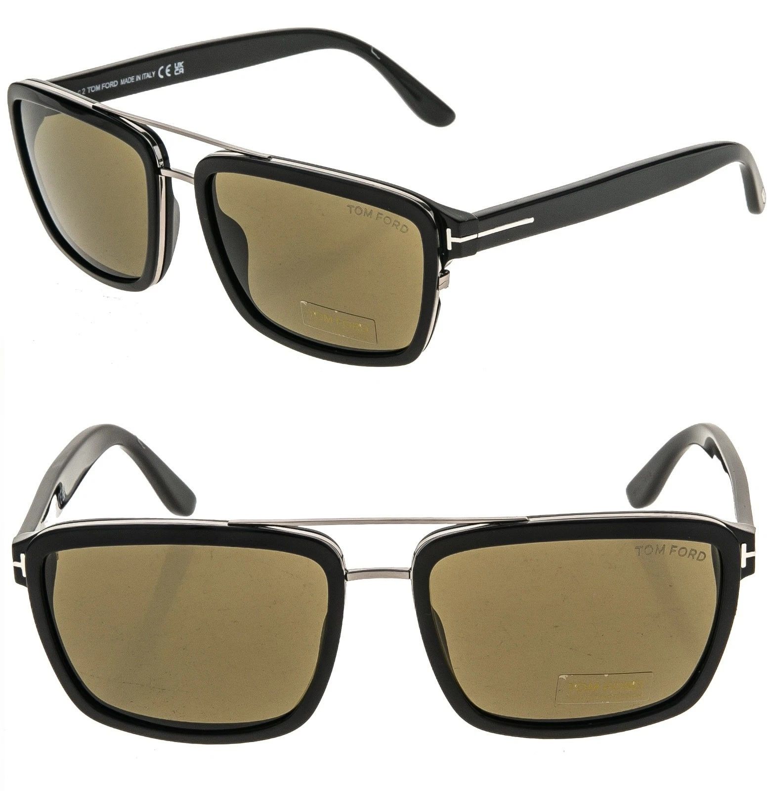 Tom Ford TOM FORD ANDERS TF780 780 Black Square Sunglass FT0780 01J Size ONE SIZE - 1 Thumbnail