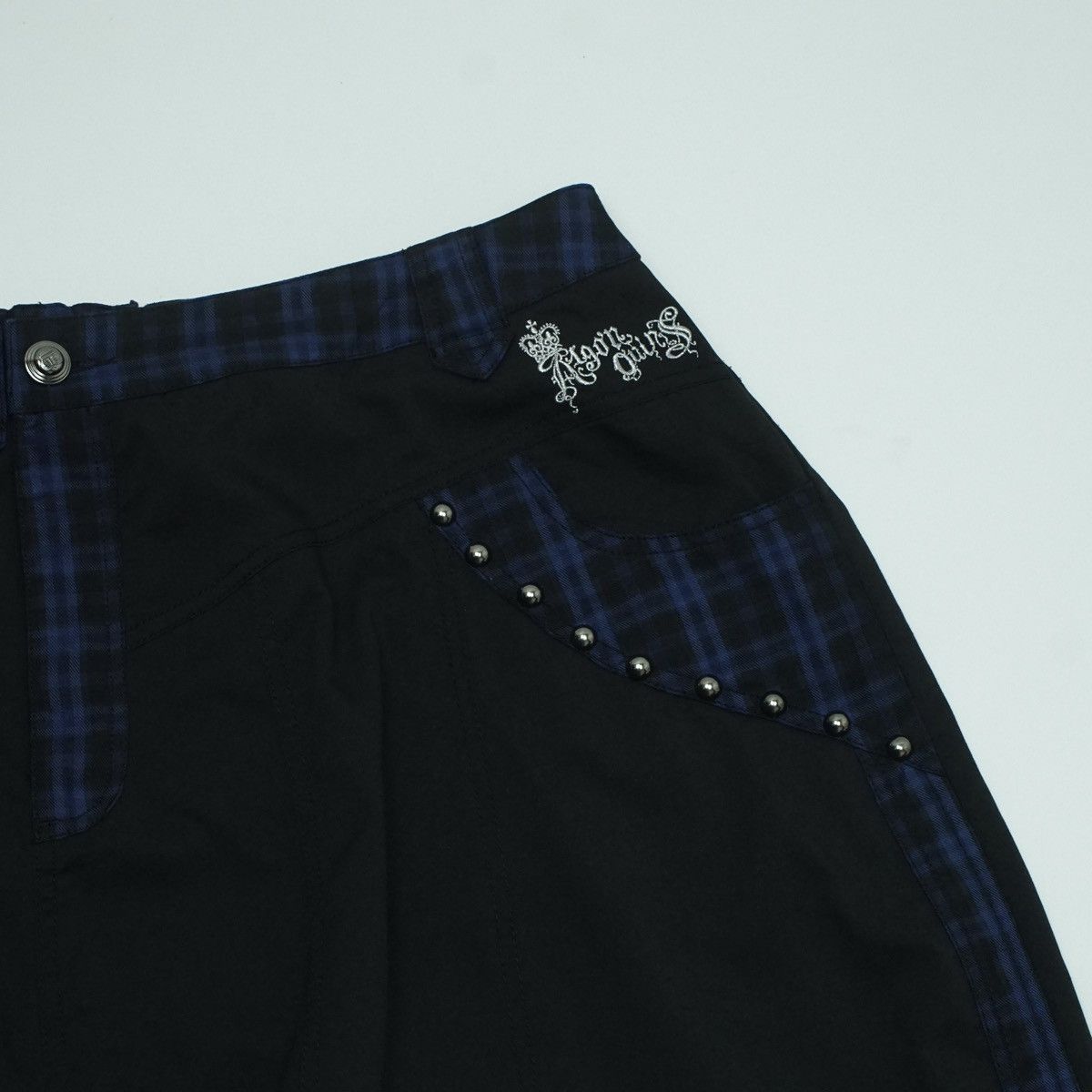 Beauty Beast *NoTariff Algonquins Asymmetric Drop Crotch Plaid Pants Size US 31 - 5 Thumbnail