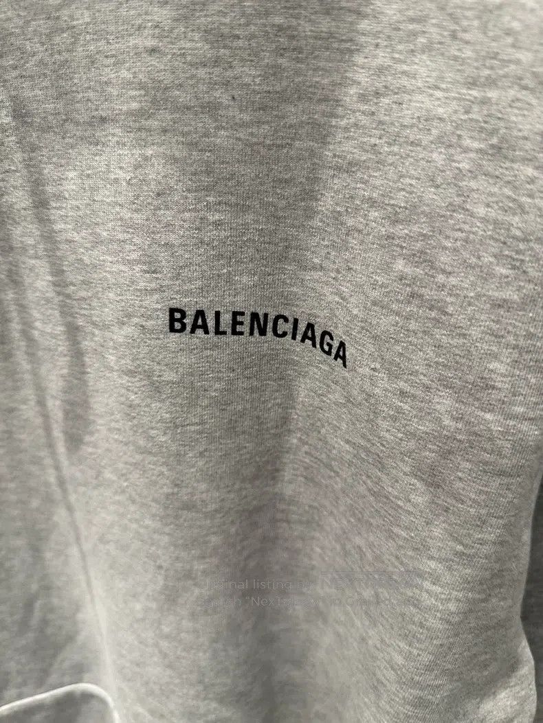 Balenciaga Balenciaga Front and back printed gray hoodie Size US XS / EU 42 / 0 - 3 Thumbnail