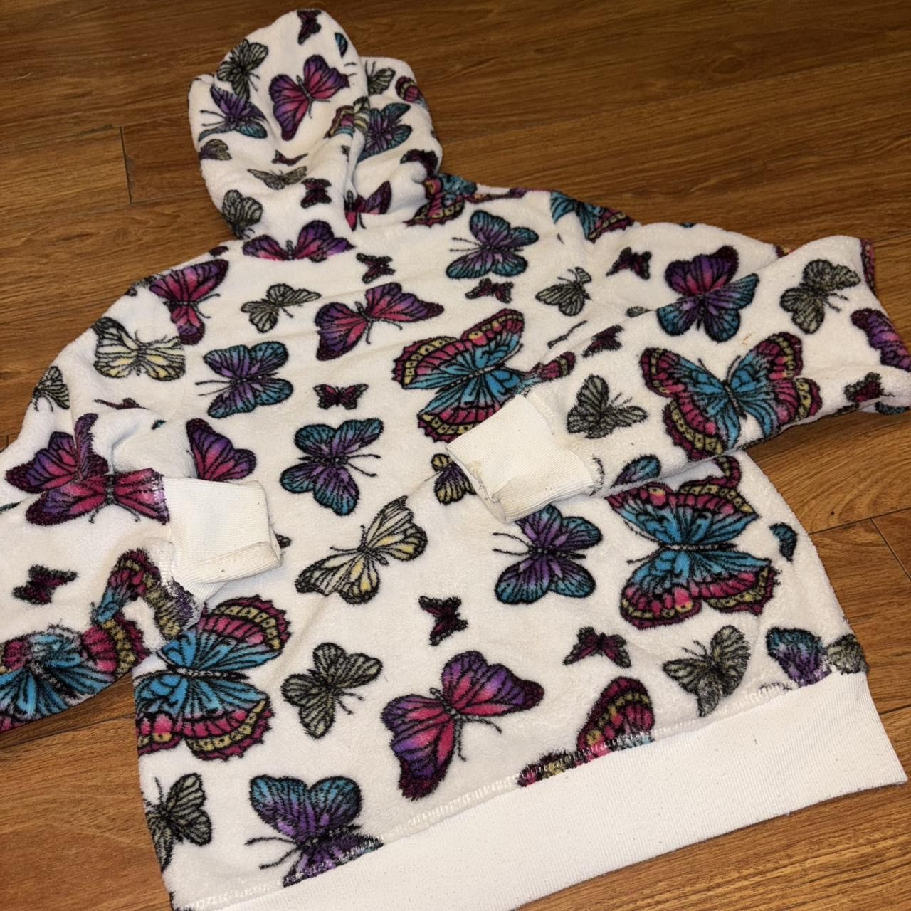 Other Y2K butterfly print zip up fleece hoodie Size XS / US 0-2 / IT 36-38 - 8 Thumbnail