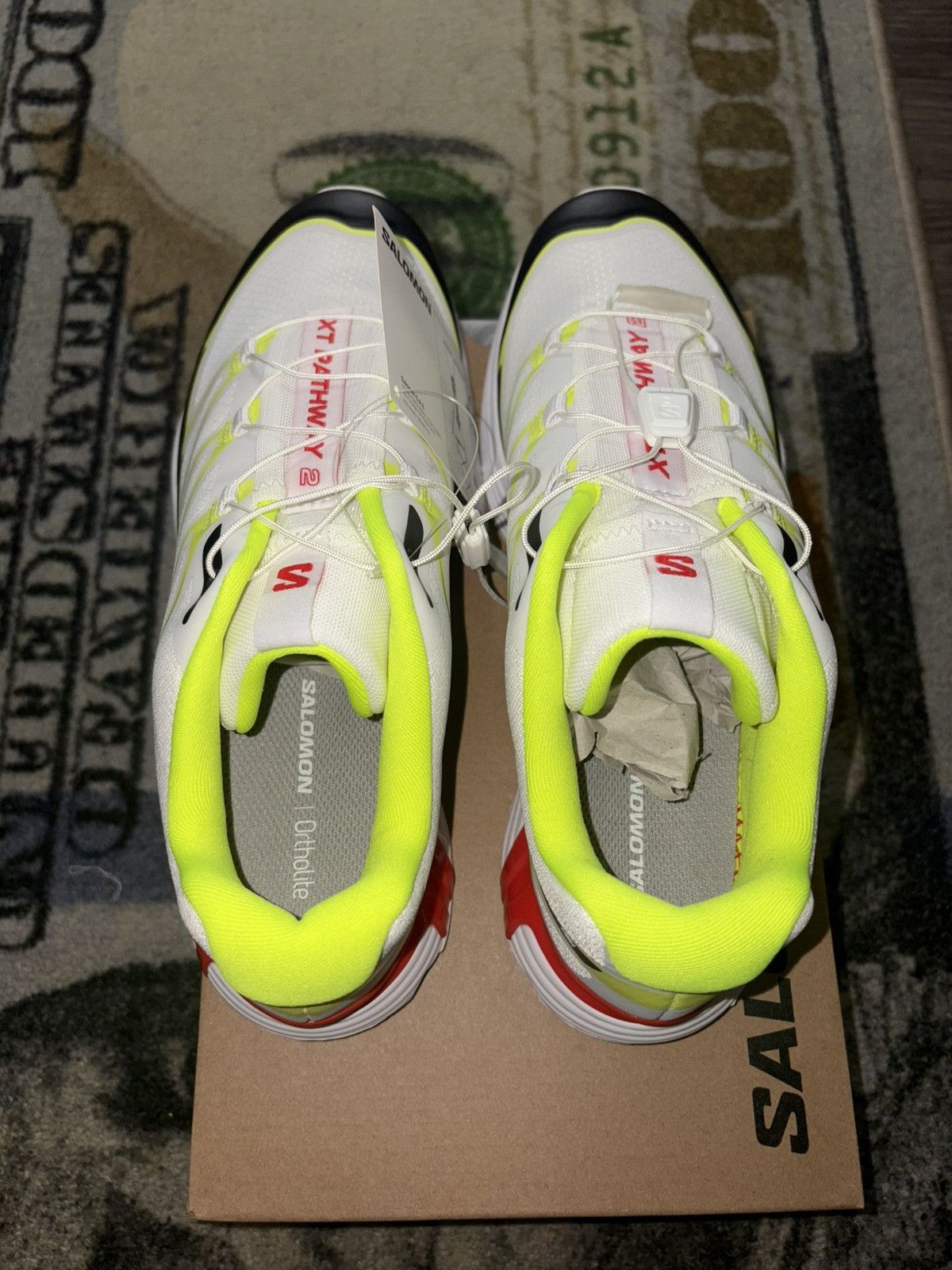 Salomon Salomon XT-Pathway 2 White Safety Yellow Fiery Red Size US 10 / EU 43 - 3 Thumbnail