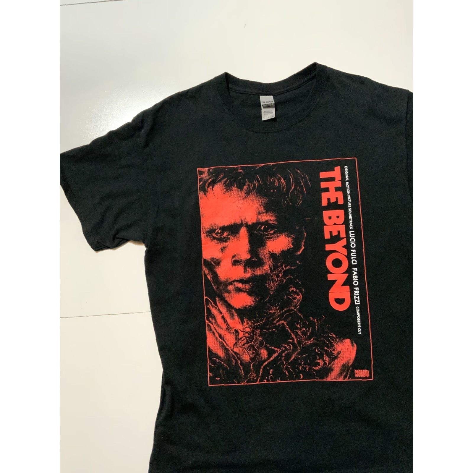 Gildan Lucio Fulci The Beyond Supernatural Gothic Horror Film Movie Graphic T-Shirt LG Mens L Black Gildan Size US L / EU 52-54 / 3 - 3 Thumbnail