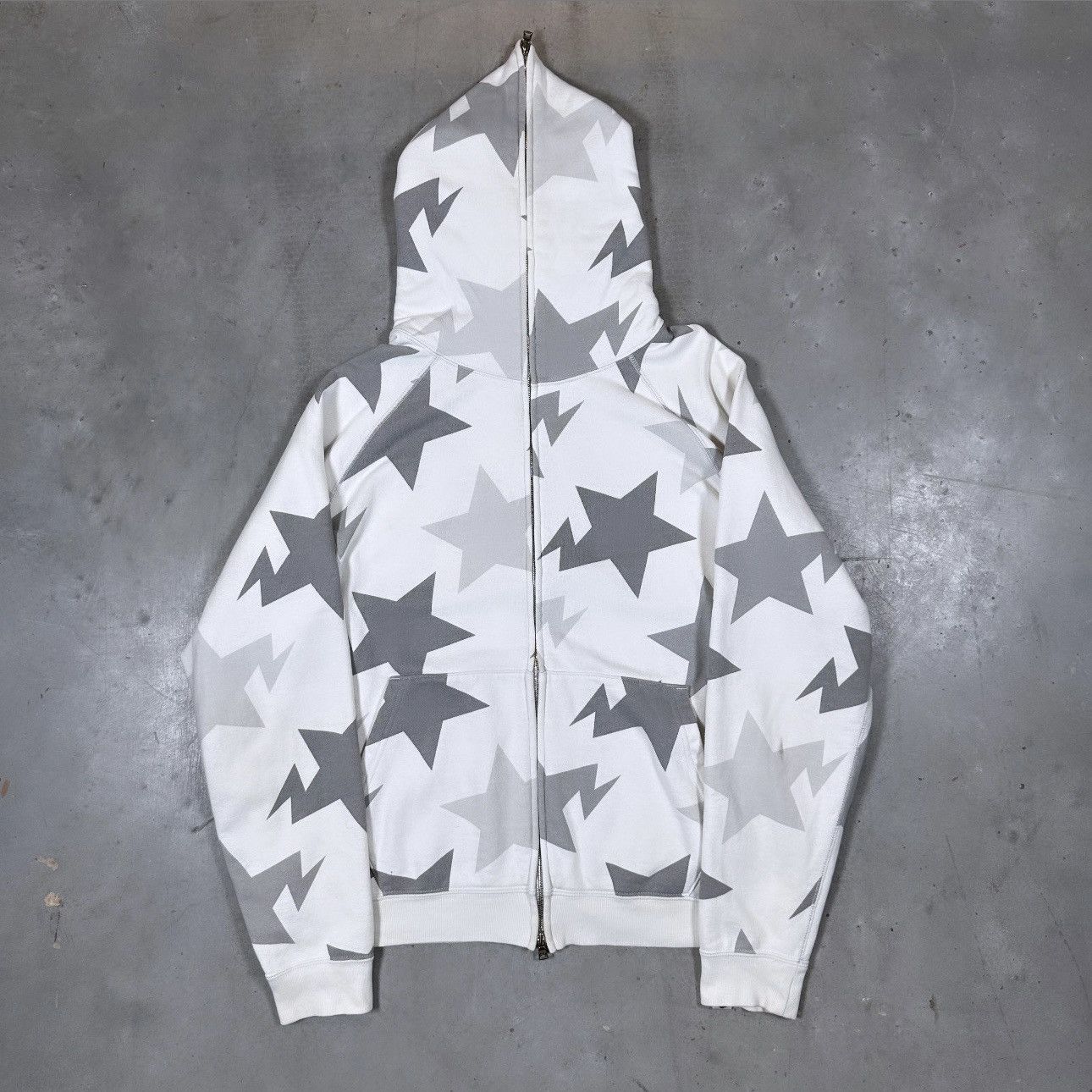 Bape BAPESTA STAR LOGO FULL ZIP HOODIE | Grailed