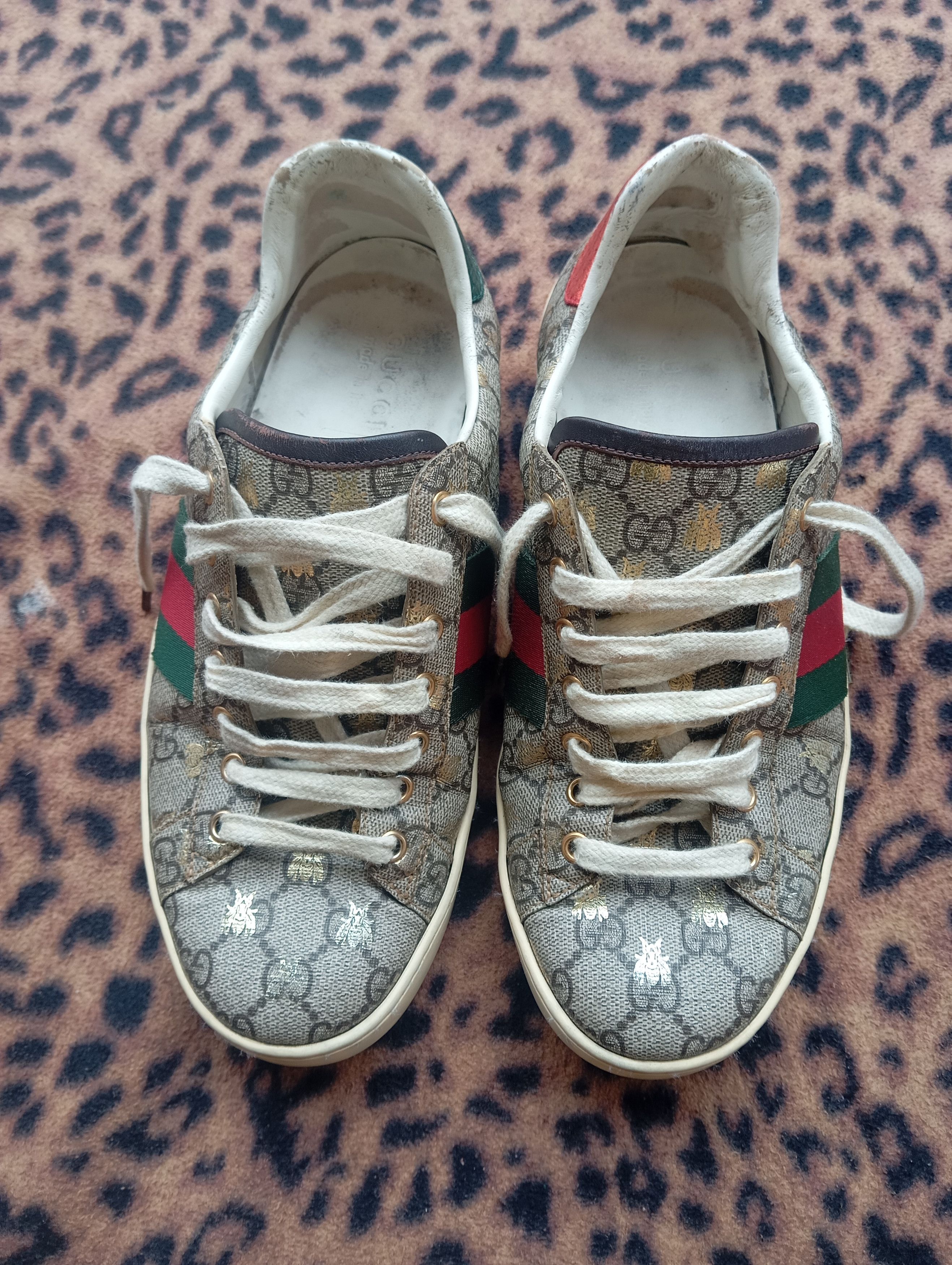 Gucci 100% Authentic Gucci Ace GG Supreme Sneaker | Grailed