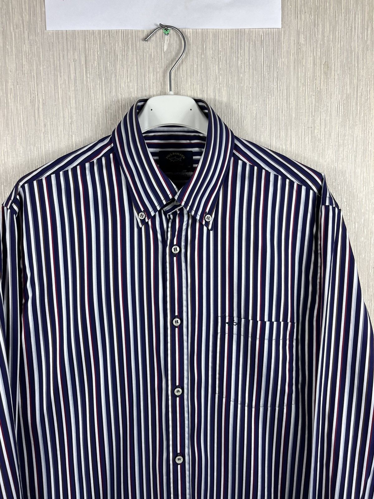 Paul & Shark Paul & Shark striped shirt with pocket logo casual Italy Size US M / EU 48-50 / 2 - 5 Thumbnail