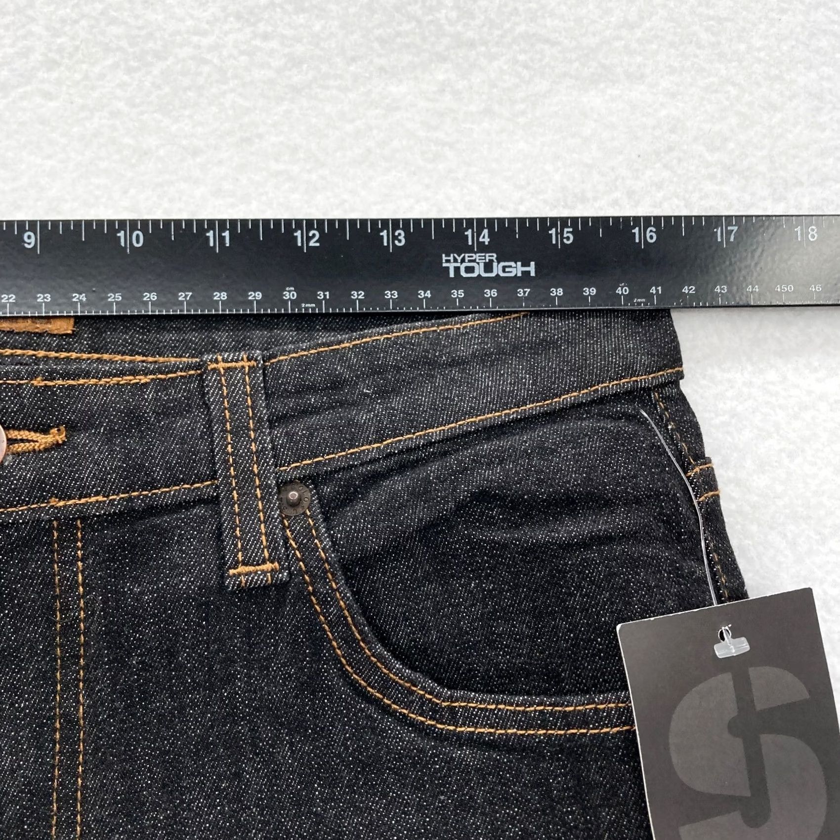 Vintage VINTAGE Solo Jeans Mens 33x32 Skinny Slim Fit Dark Blue Stretch Denim NWT Y2K Grunge Skater Jeans Mens Size US 33 - 7 Thumbnail