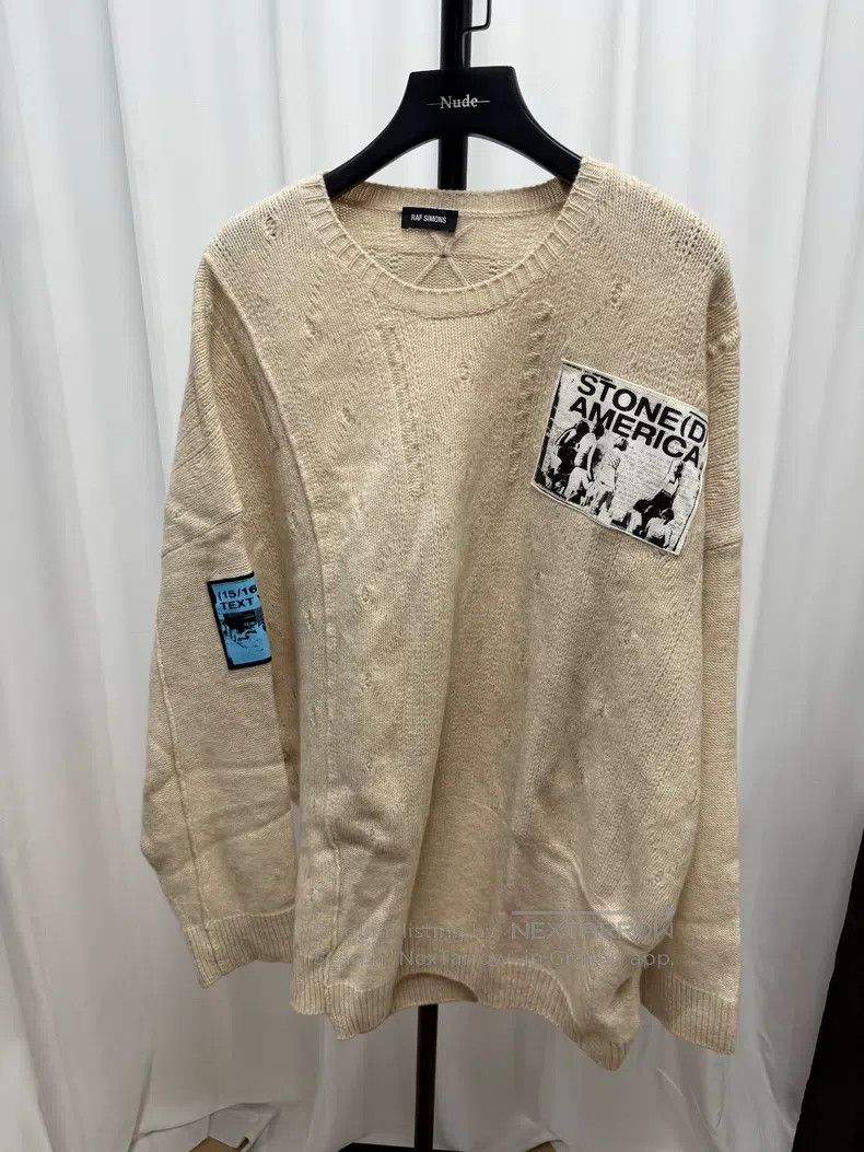 Raf Simons Raf Simons Knit Wool Appliqué Sweater OS Version XS Size Size XS / US 0-2 / IT 36-38 - 1 Thumbnail