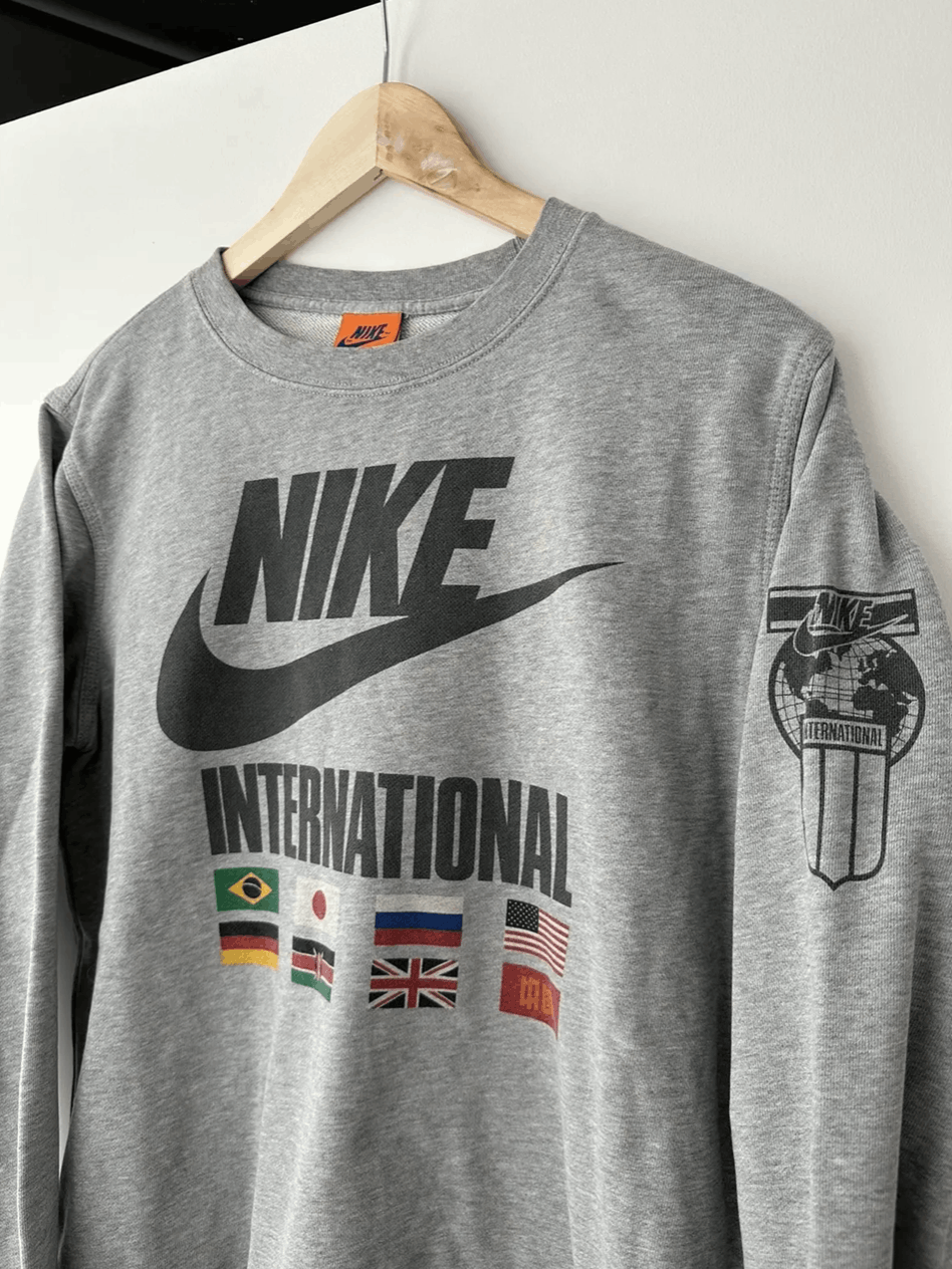 Nike Streetwear Vintage Nike International Flags Crewneck Sweatshirt Rare Vintage Grailed