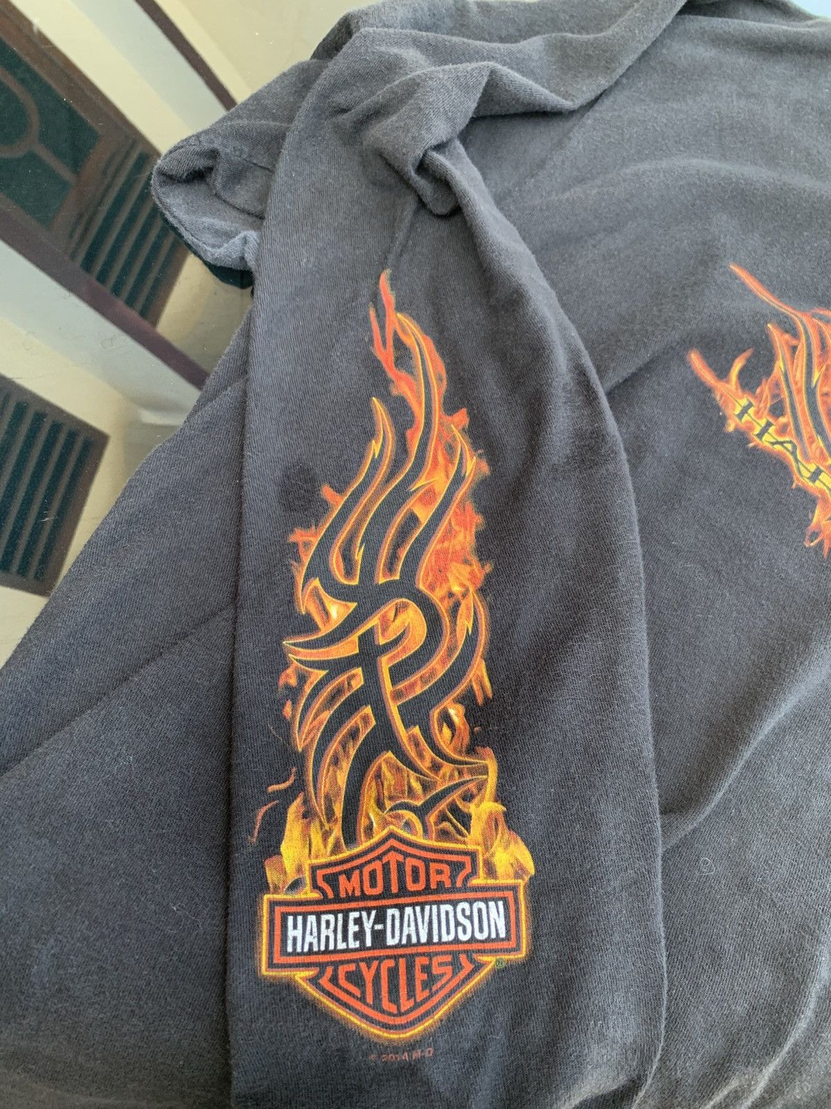 Harley Davidson Harley Davidson Flame Long Sleeve Size US XXL / EU 58 / 5 - 2 Thumbnail