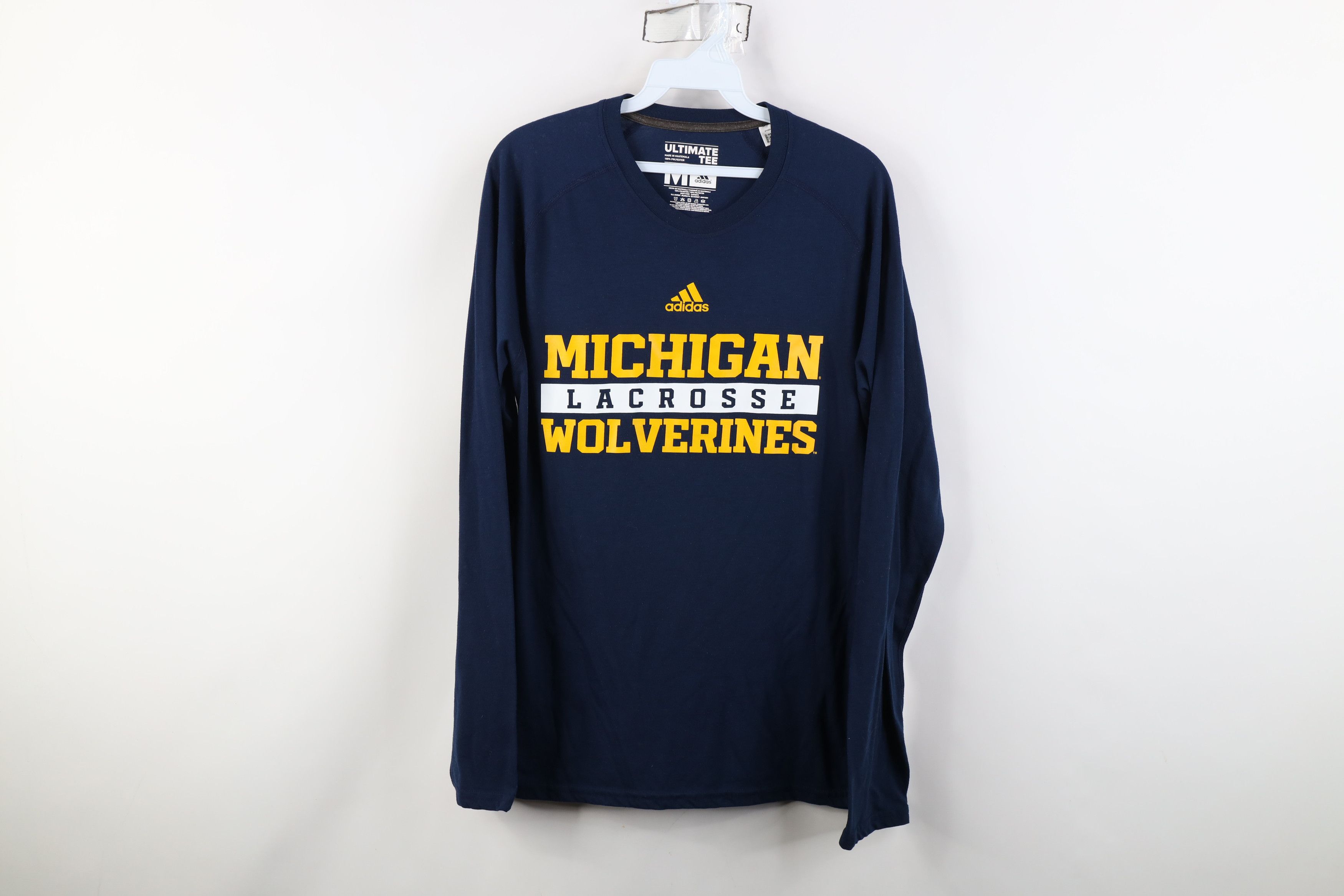 Adidas Adidas University of Michigan Lacrosse Long Sleeve T-Shirt Size US M / EU 48-50 / 2 - 1 Thumbnail