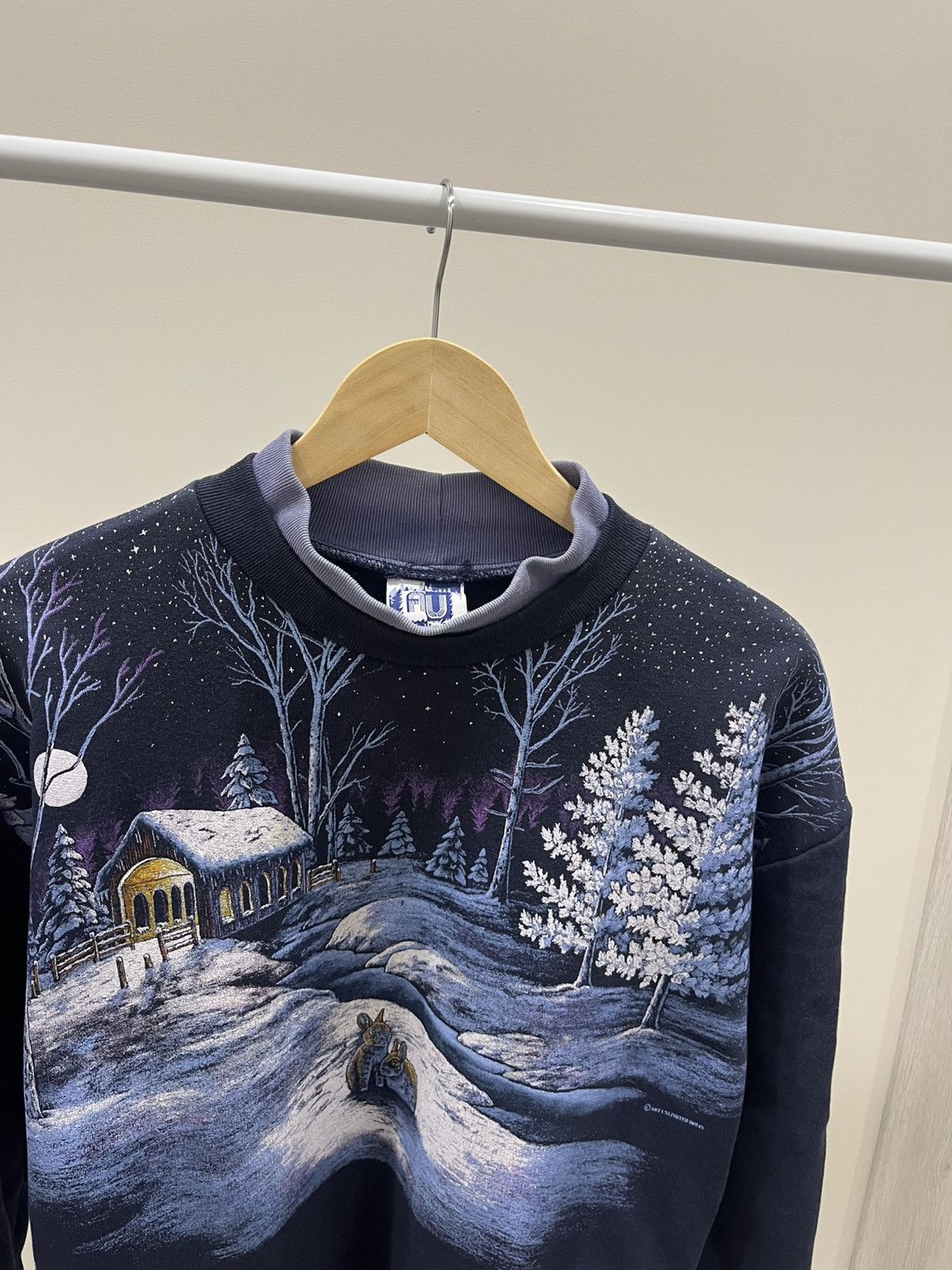 Vintage Vintage 90's Art Unlimited Wildlife sweater made in USA Size US L / EU 52-54 / 3 - 1 Thumbnail