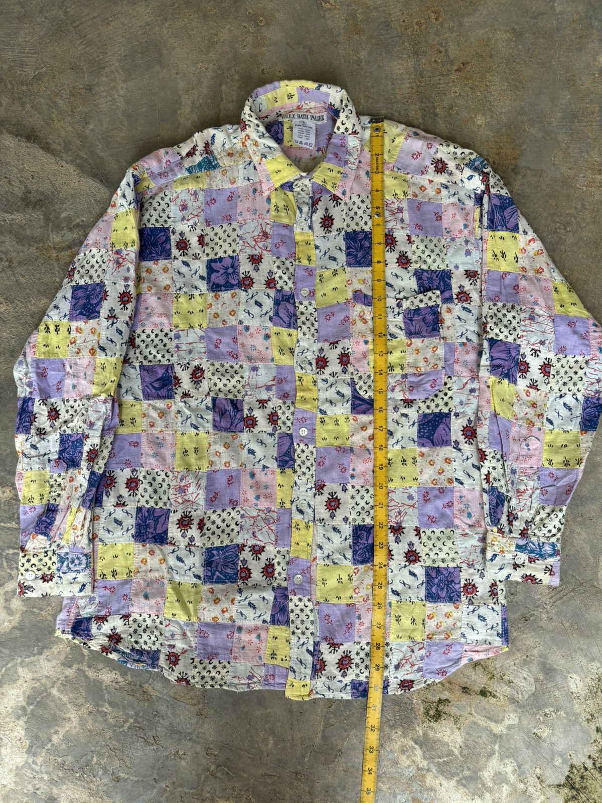 Hysteric Glamour D.E.U.X Bath Palier Patchwork Shirt Size US L / EU 52-54 / 3 - 9 Thumbnail