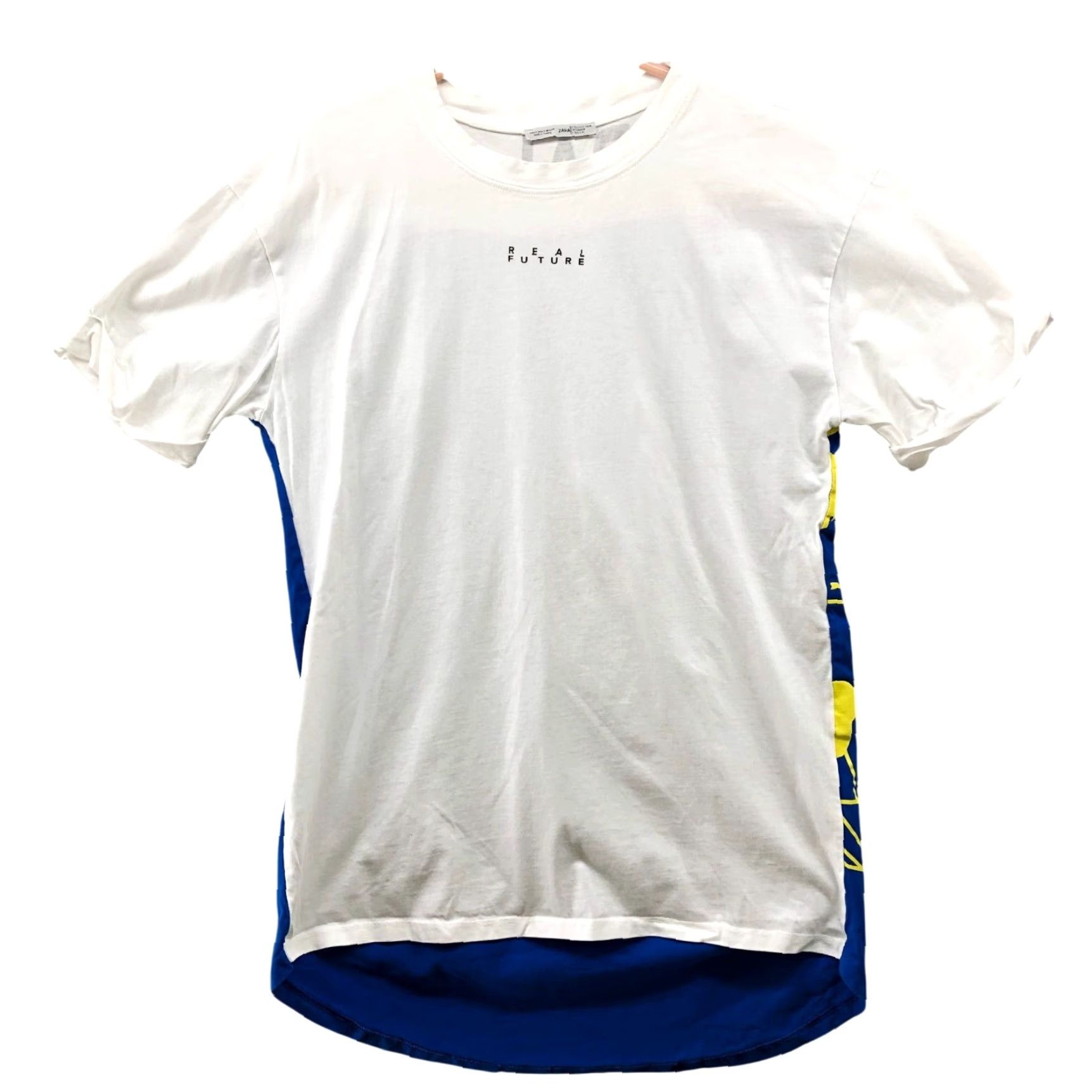 Zara Zara Shirt Womens S Oversized Tunic White Blue World Global Cast Graphic Size S / US 4 / IT 40 - 2 Thumbnail