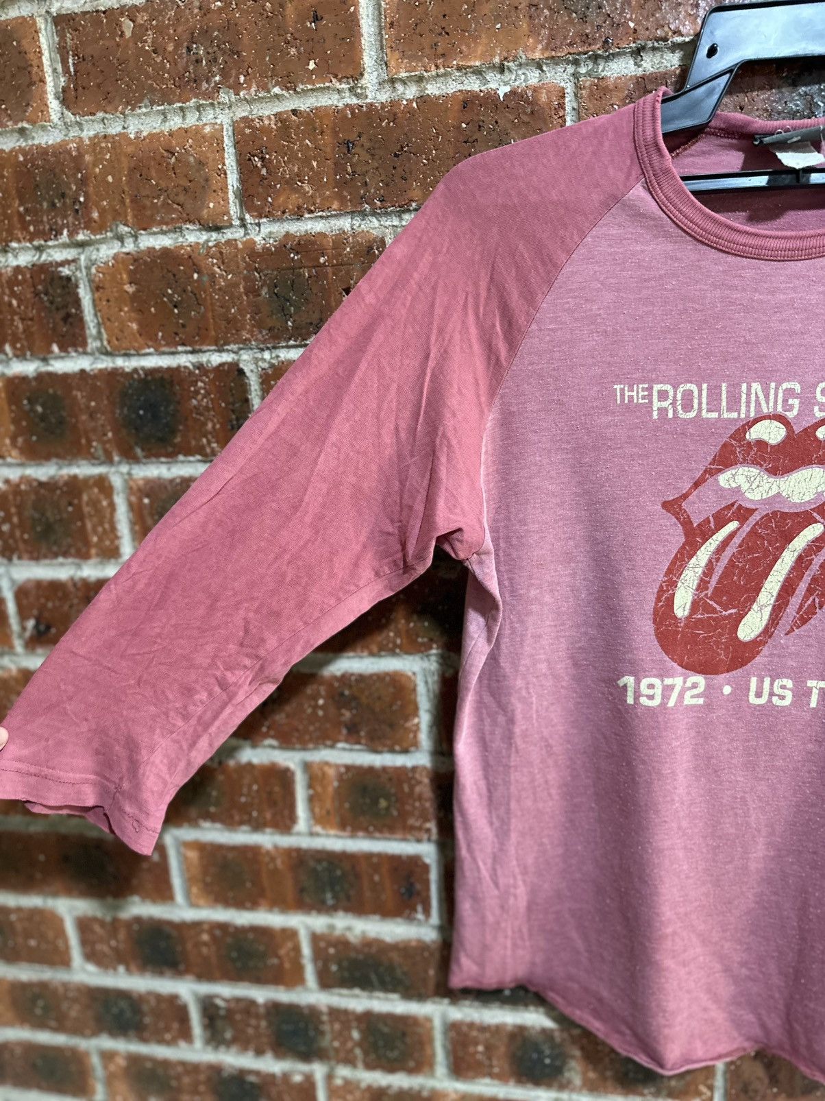 Band Tees Thrashed Vintage Rolling Stones Tour Long Sleeve Tee Fadee Size US M / EU 48-50 / 2 - 7 Thumbnail
