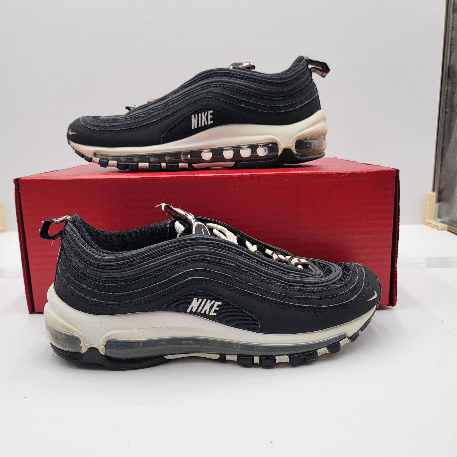Nike Nike Air Max 97 SE GS 'Black White' Sz 6Y AV3180 001 (198) Size US 7.5 / IT 37.5 - 1 Thumbnail