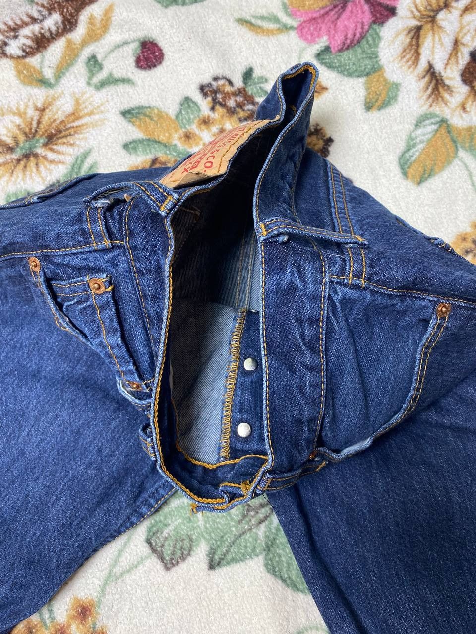 Levi's Levi's 501 Denim Shorts Dark Wash Loose Straight Fit Mens Size US 28 / EU 44 - 10 Thumbnail