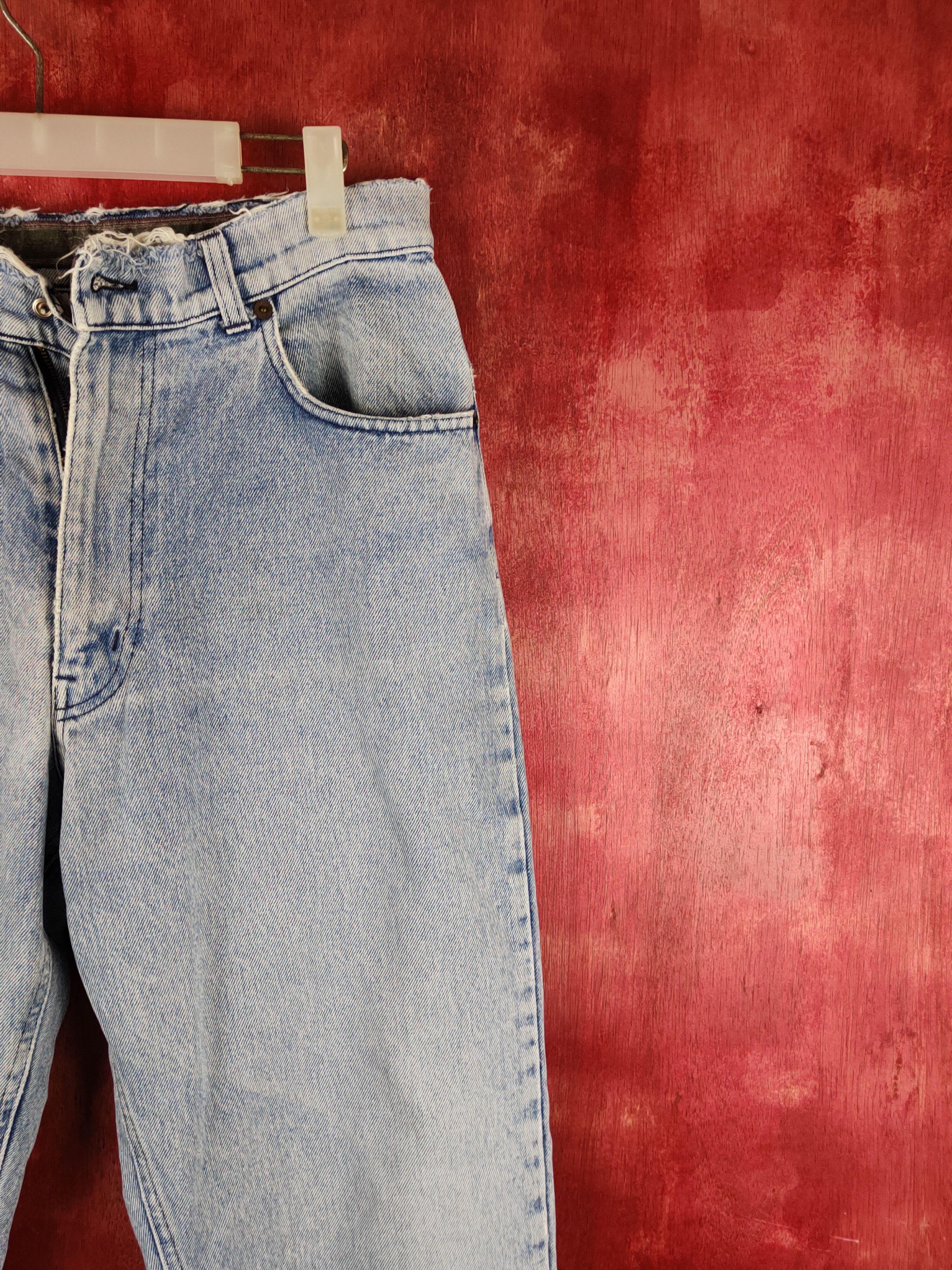 Vintage 18v18 Blue italy vintage Distressed Ripped Jeans #S1628 Size US 29 - 6 Thumbnail