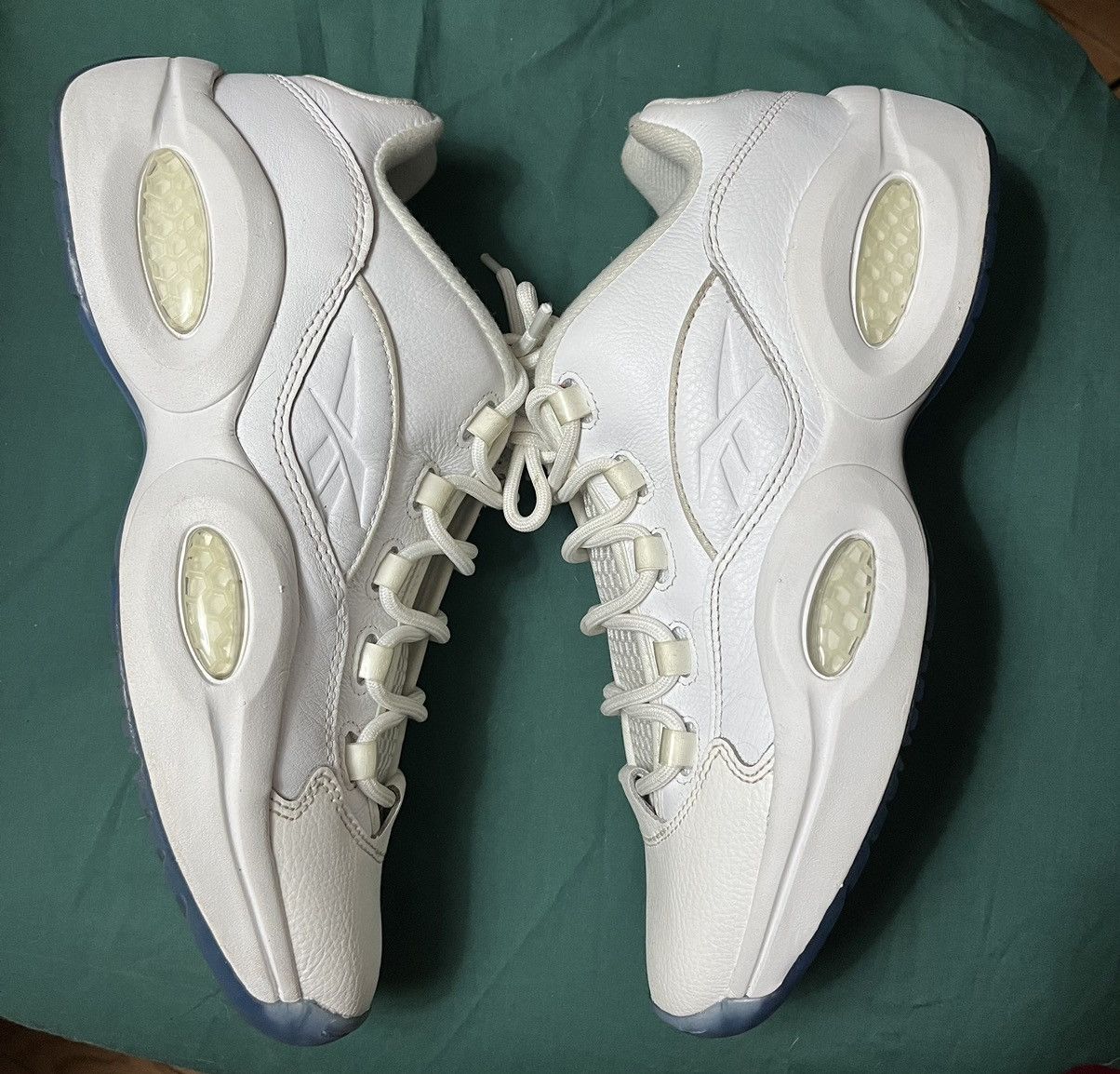 Reebok Reebok Question Low-White/Clear Size US 11 / EU 44 - 2 Thumbnail