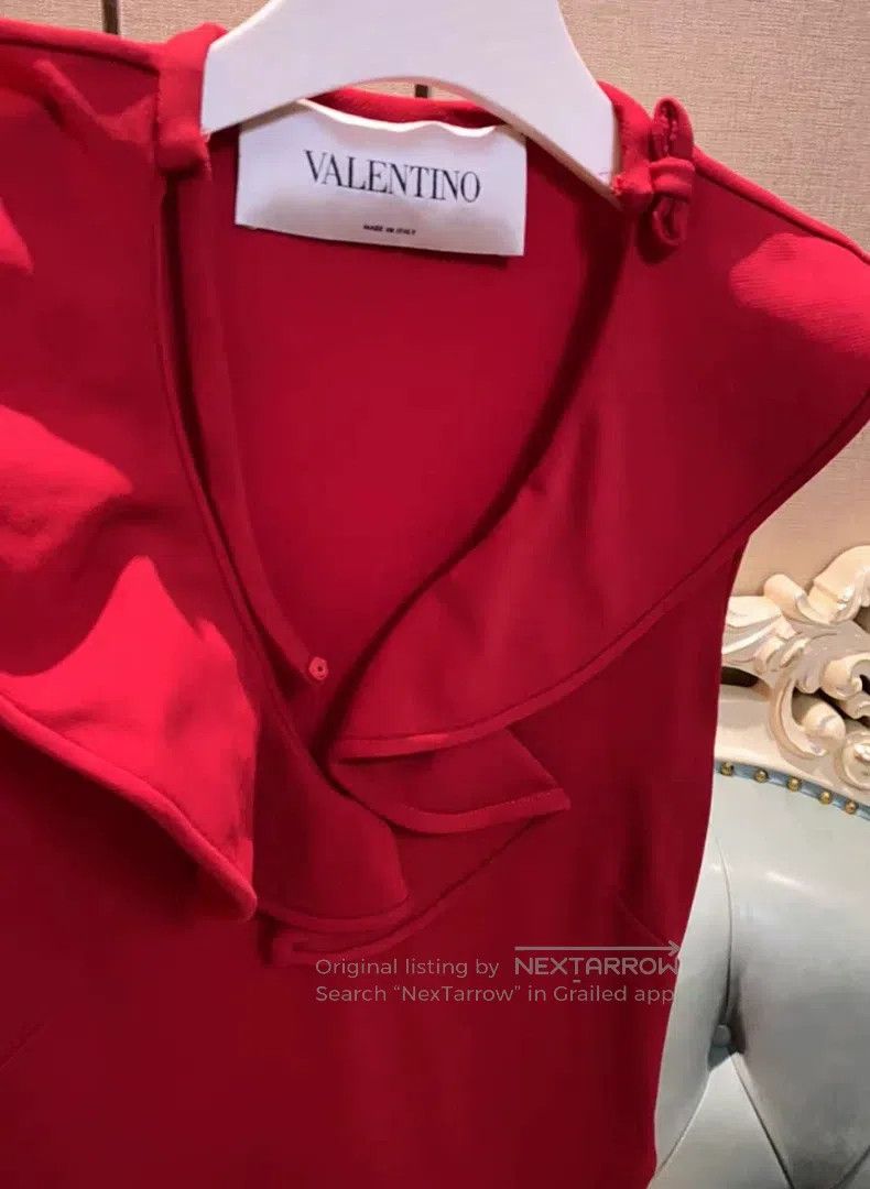 Valentino Valentino Classic slim red dress Size S / US 4 / IT 40 - 2 Thumbnail