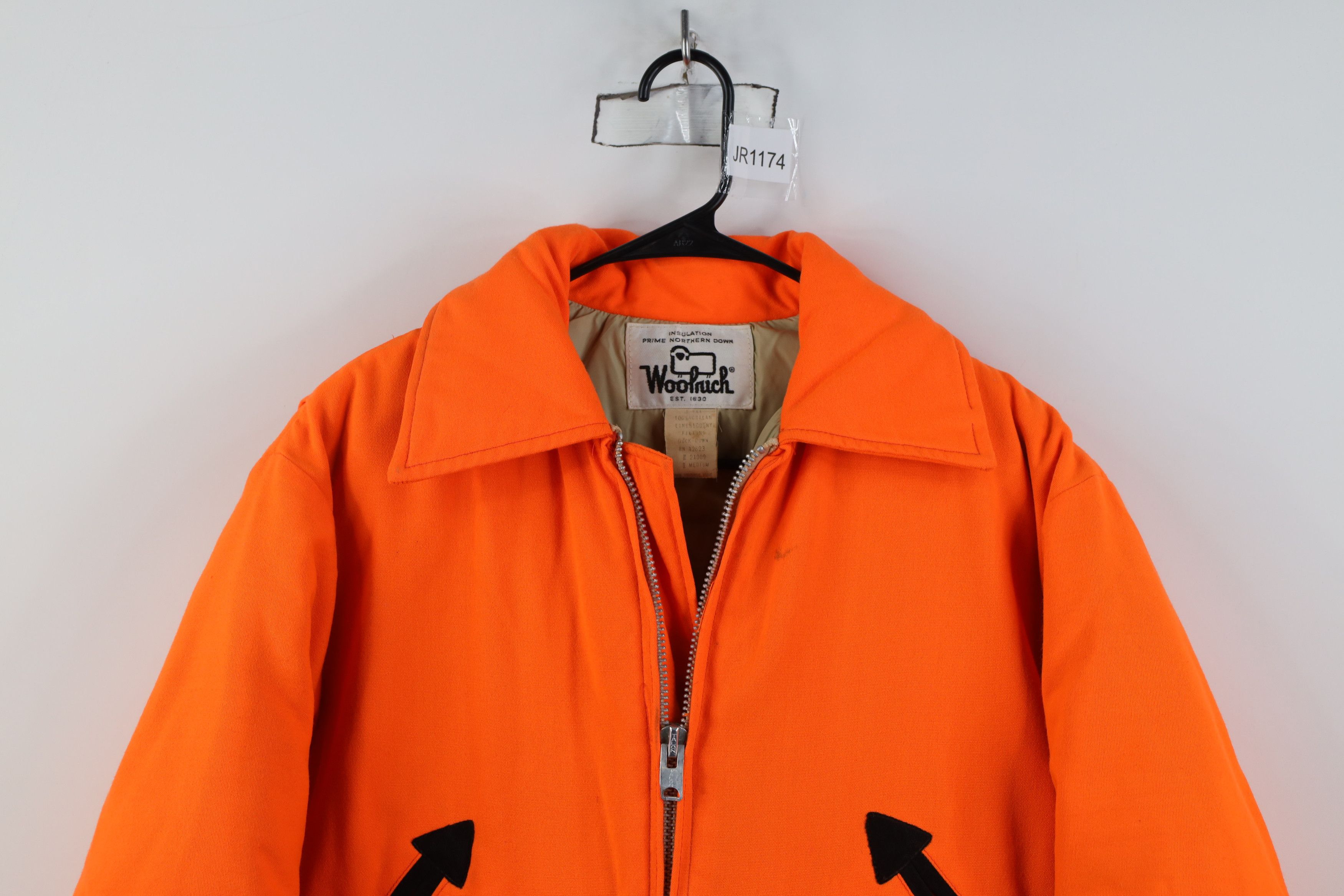 Woolrich Woolen Mills Vintage 70s Woolrich Down Puffer Jacket Blaze Orange USA Size US M / EU 48-50 / 2 - 2 Thumbnail