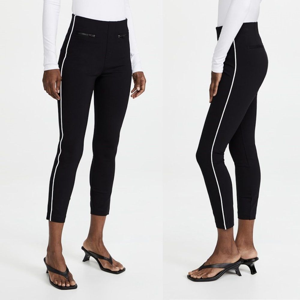 Spanx NWT New $128 Spanx Perfect Pant Ankle Piped Skinny Navy Pan Size 32" / US 10 / IT 46 - 2 Thumbnail