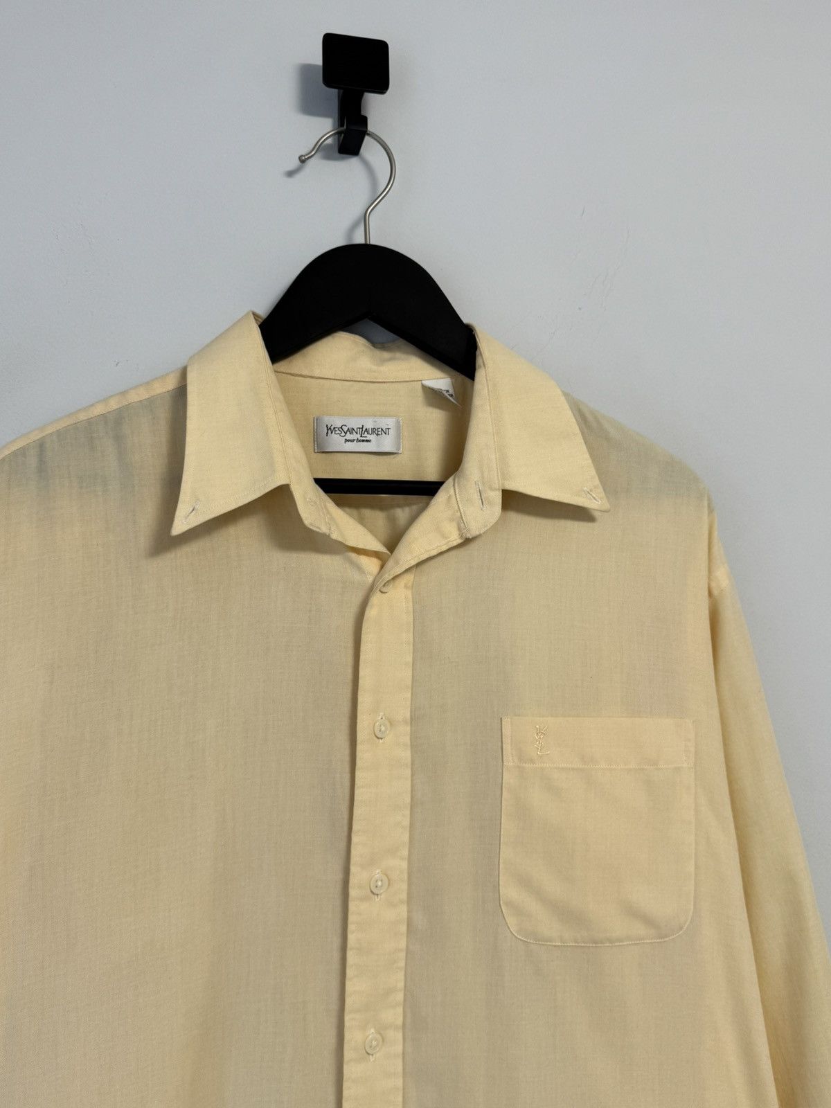 Yves Saint Laurent Yves Saint Laurent Button Up Shirt YSL Luxury Size US XL / EU 56 / 4 - 2 Thumbnail