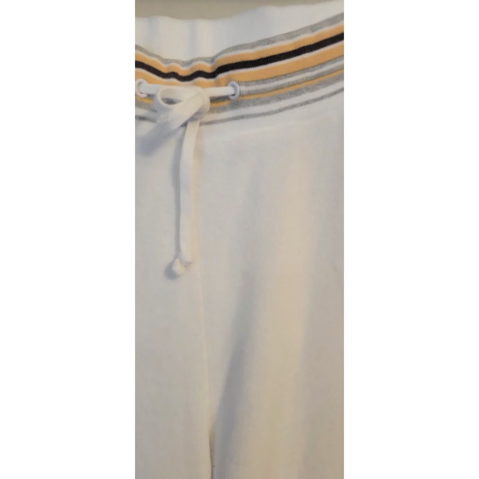 Vintage VINTAGE Lady Foot Locker Crop Terry Pants 2X White Plus 1990s 90s Y2K Ladies Boys Girls Mens Womens Size 40" / US 18 - 5 Thumbnail