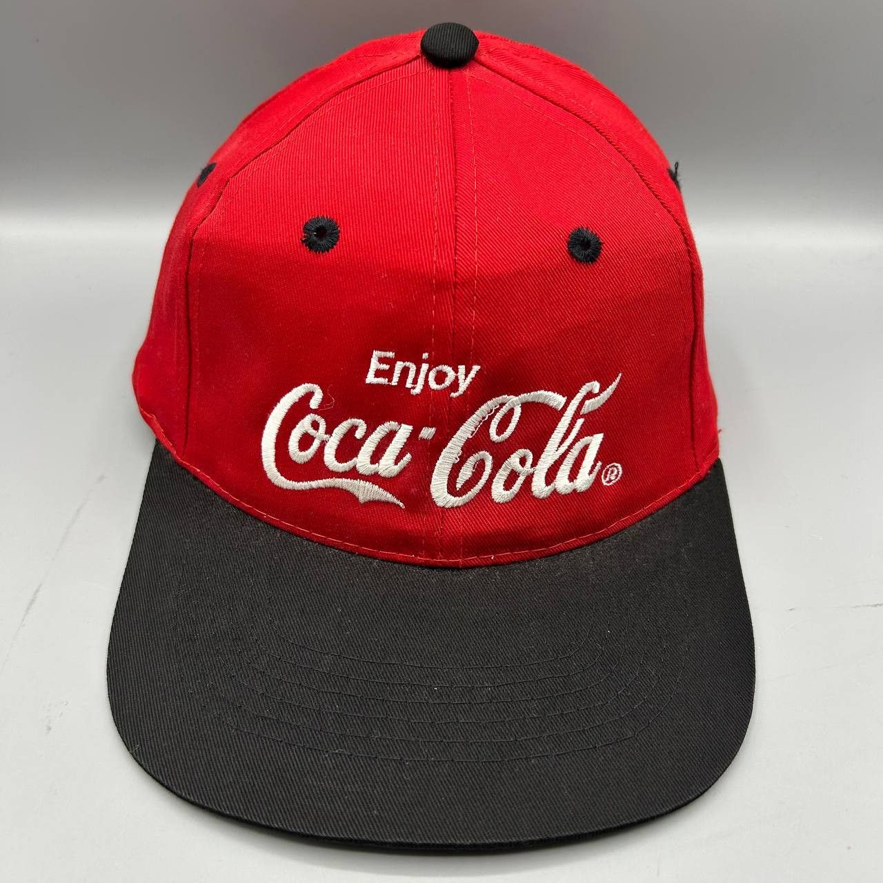 Other Vintage Coca Cola Hat Men Red Black Snap Back Cap Cotton Size ONE SIZE - 1 Thumbnail